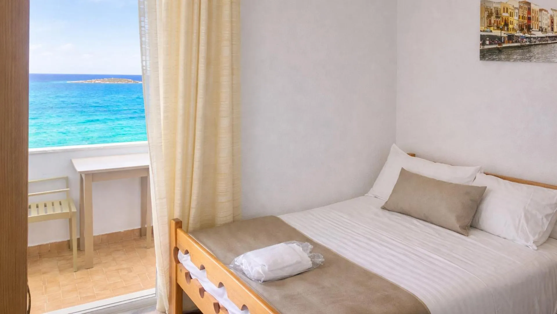 Photo of the whole room, Bed in Klinakis Beach Hotel