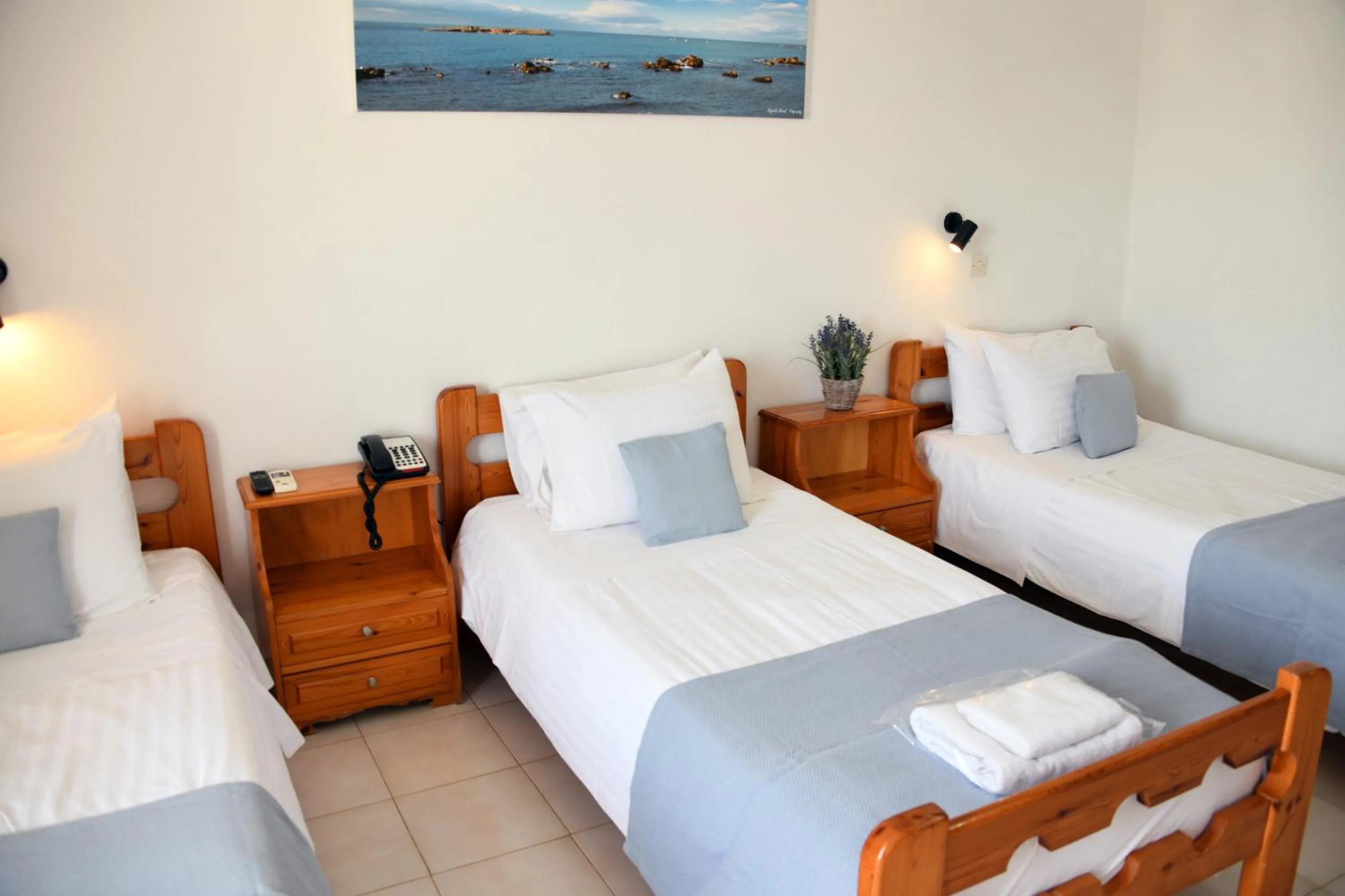 Bed in Klinakis Beach Hotel