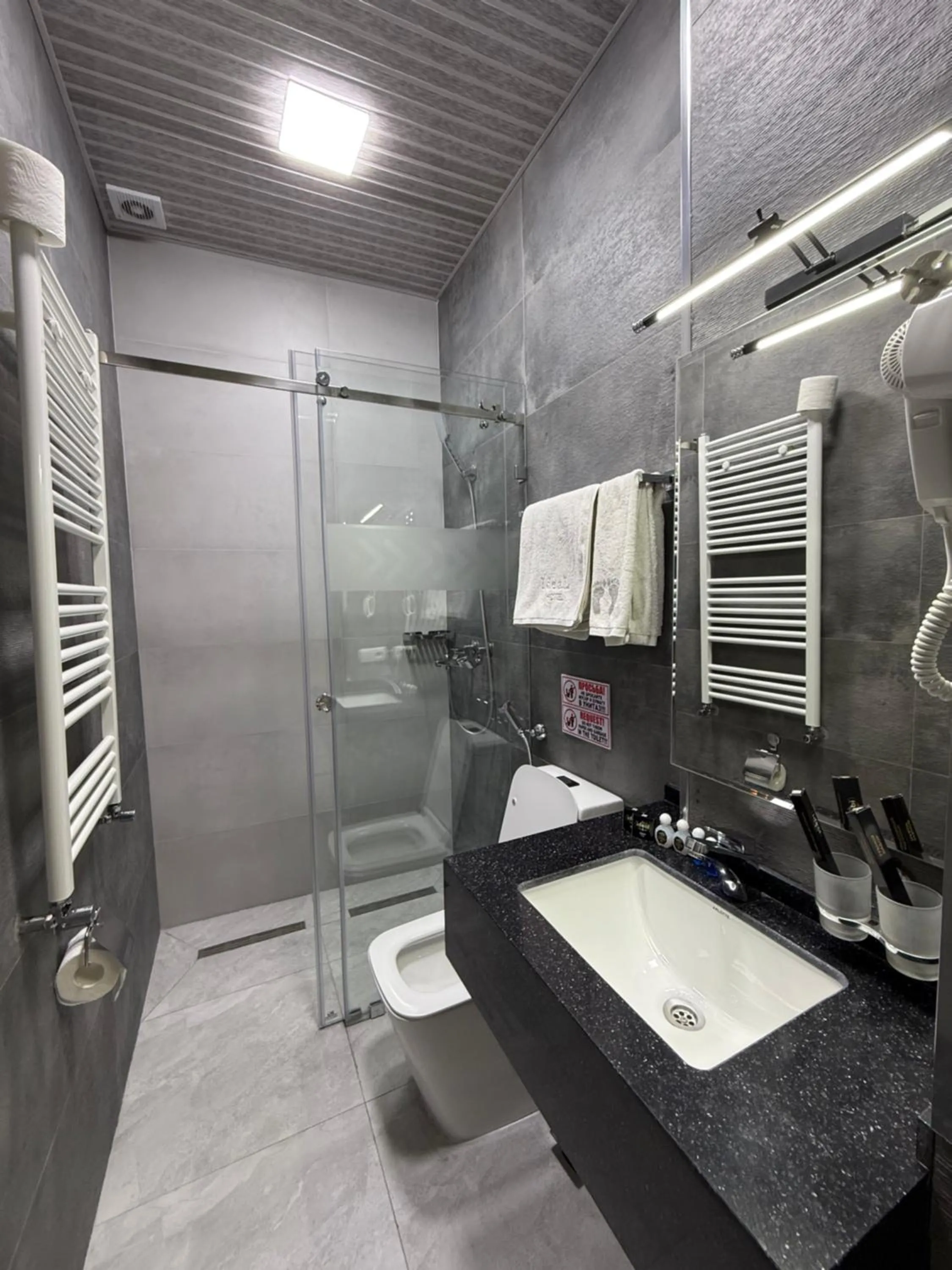 Shower in Ideal Hotel