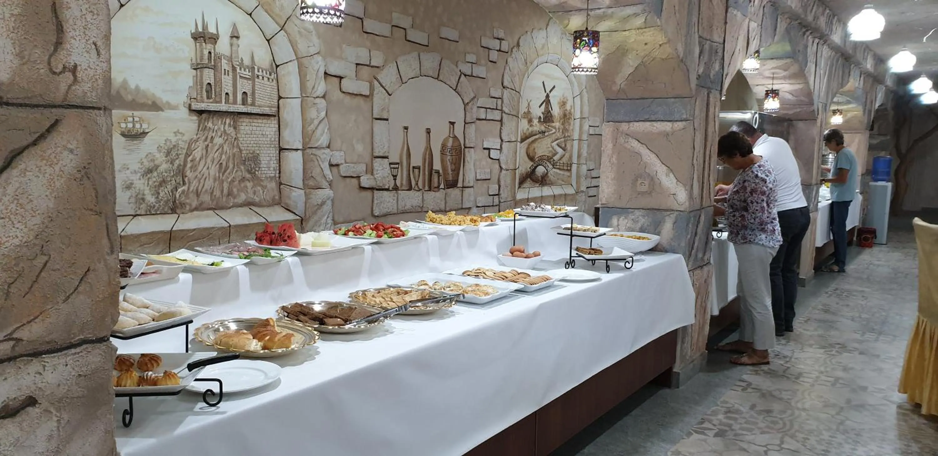 Buffet breakfast in Ideal Hotel