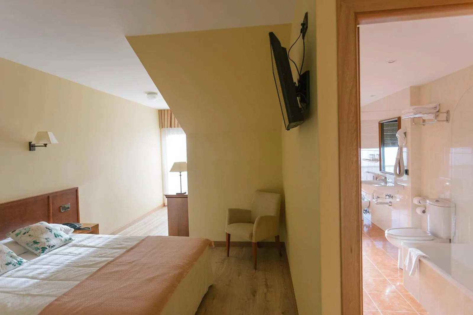 Bed in Hotel O Castro