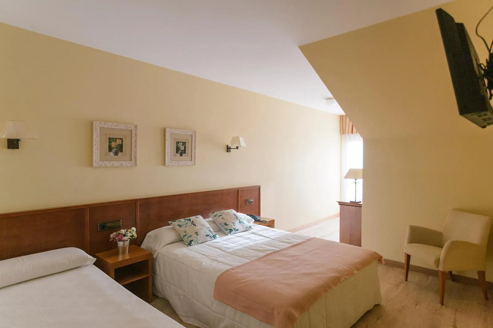 Bed in Hotel O Castro