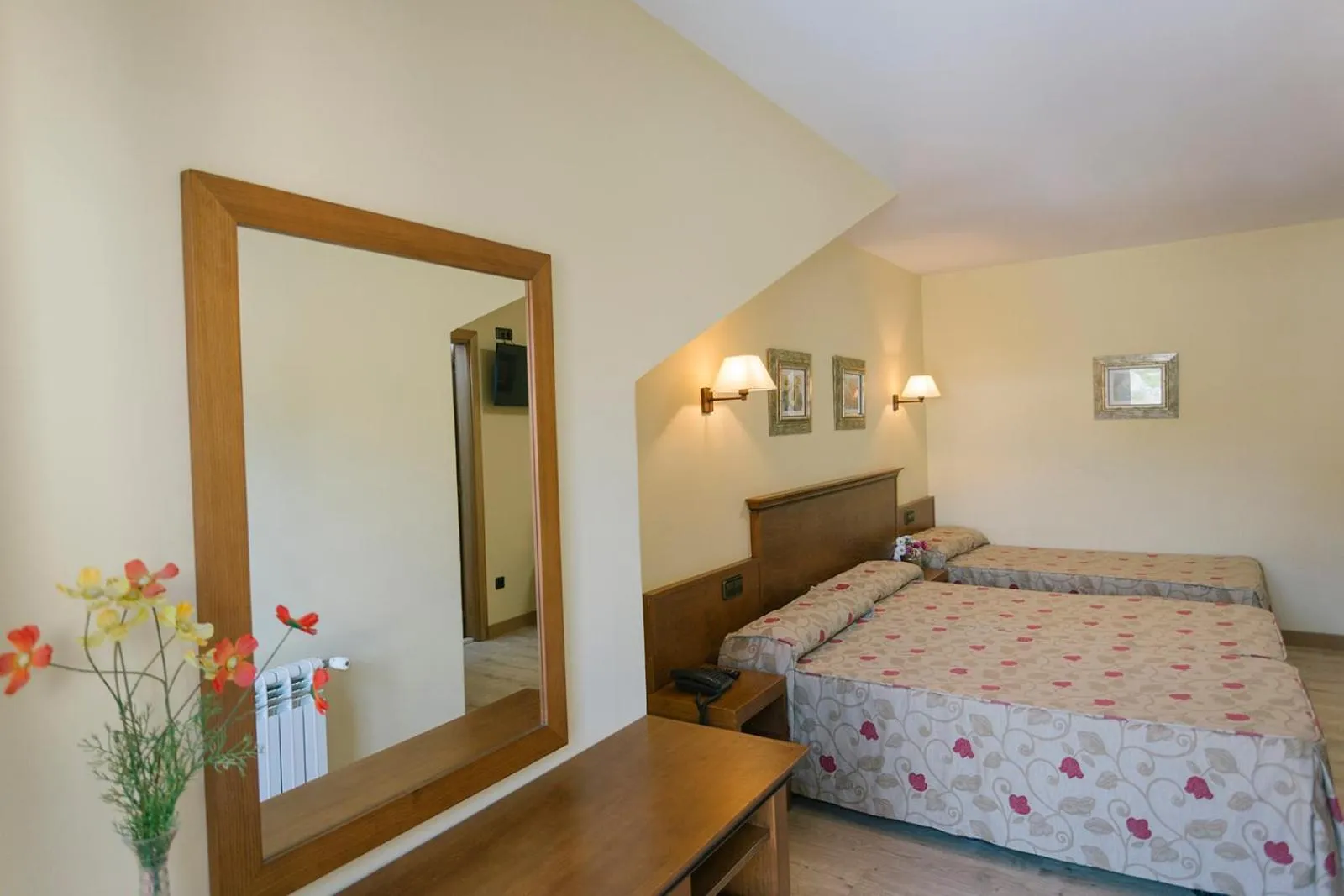 Bed in Hotel O Castro