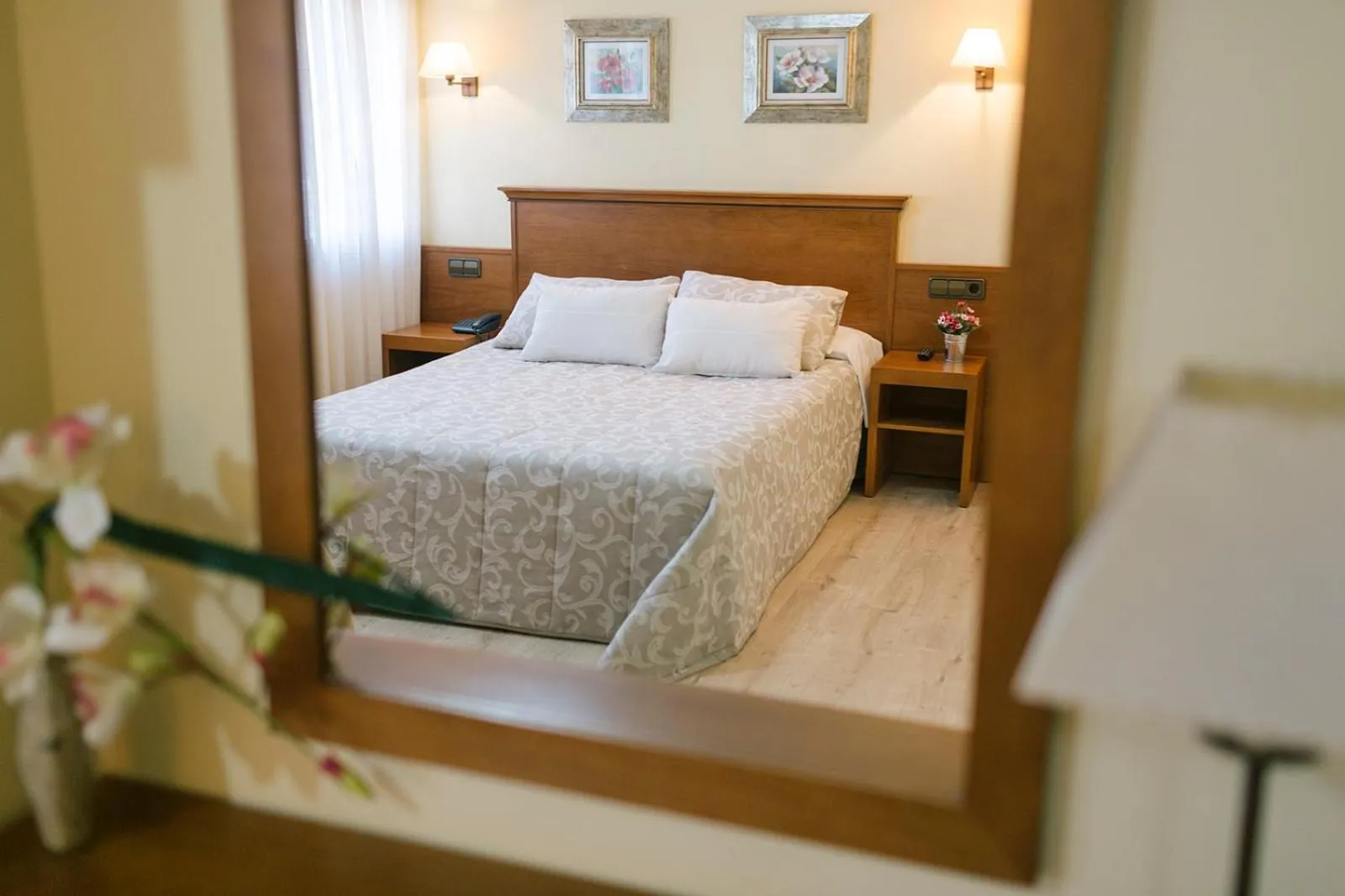 Bed in Hotel O Castro