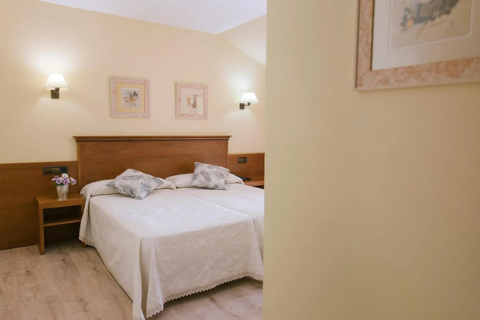 Bed in Hotel O Castro