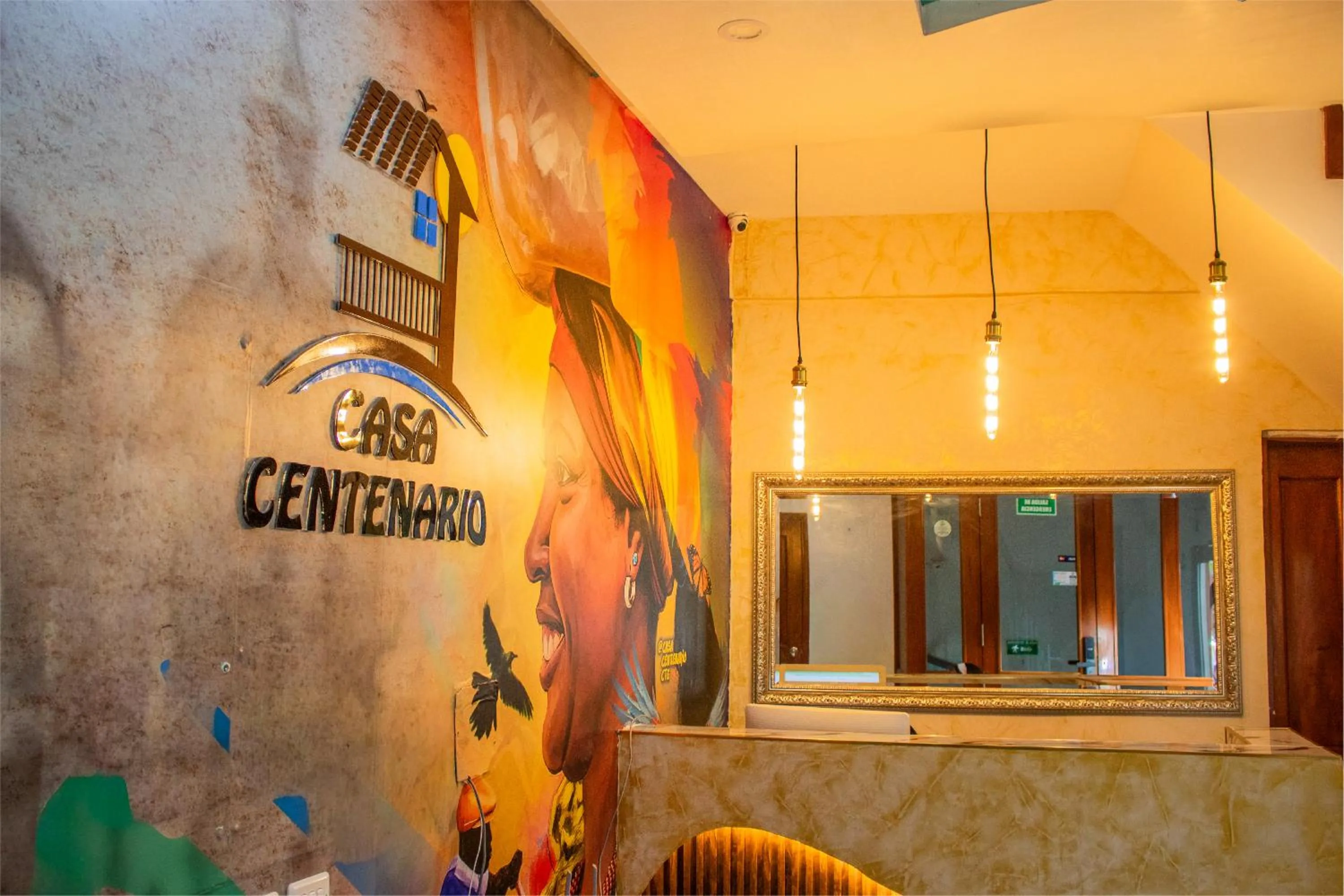 Lobby or reception in Hotel Casa Centenario Getsemaní