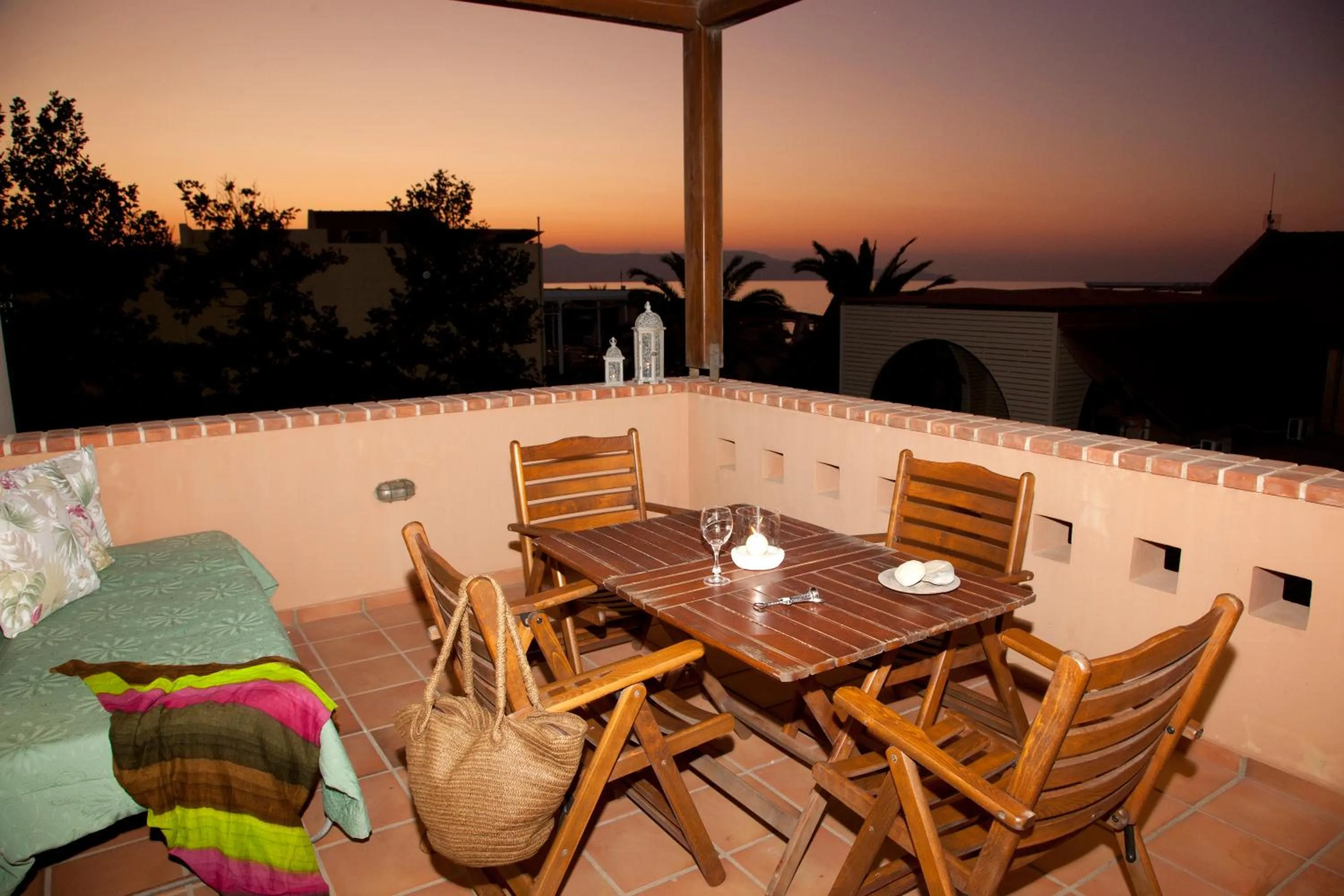 Balcony/Terrace in Mylos Hotel Apartments
