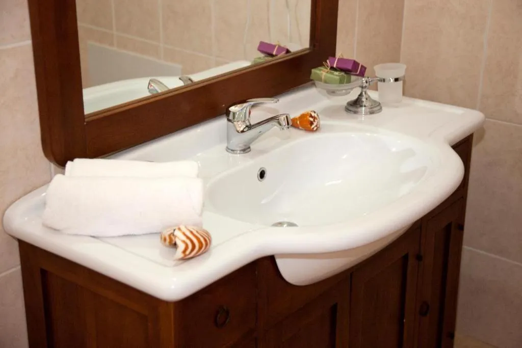 Bathroom in Mylos Hotel Apartments