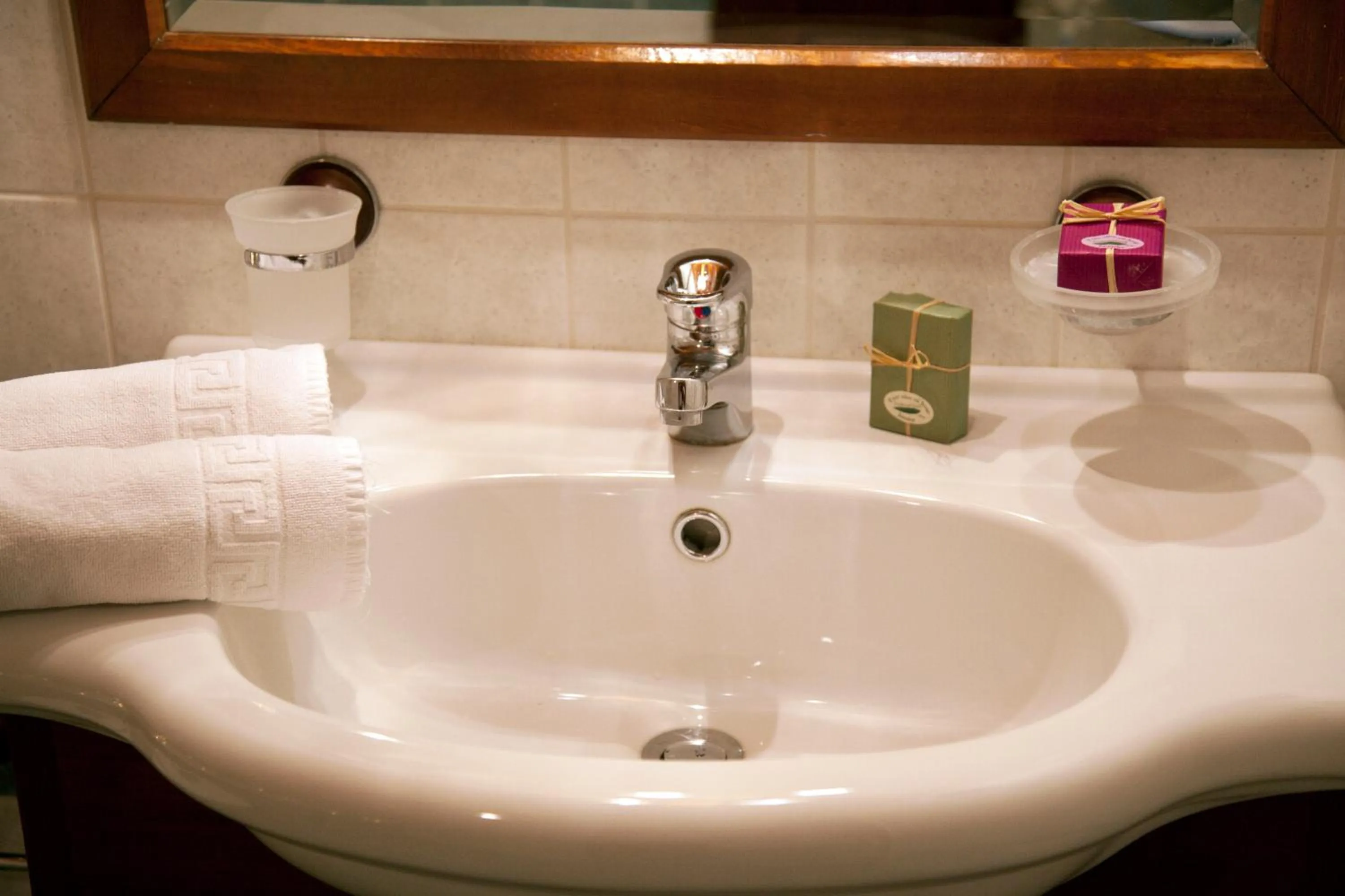 Bathroom in Mylos Hotel Apartments