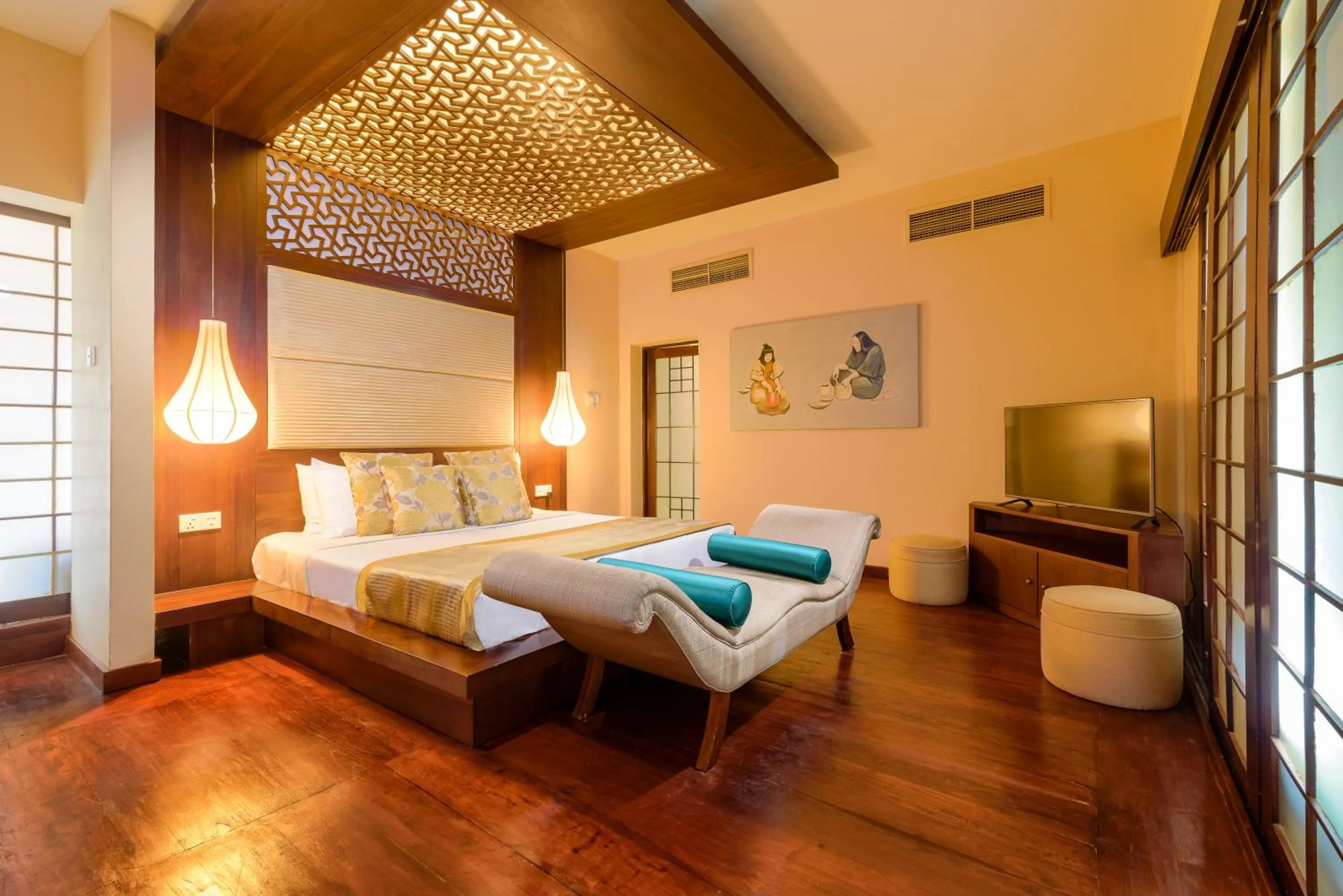 Bedroom, Bed in Hunas Falls