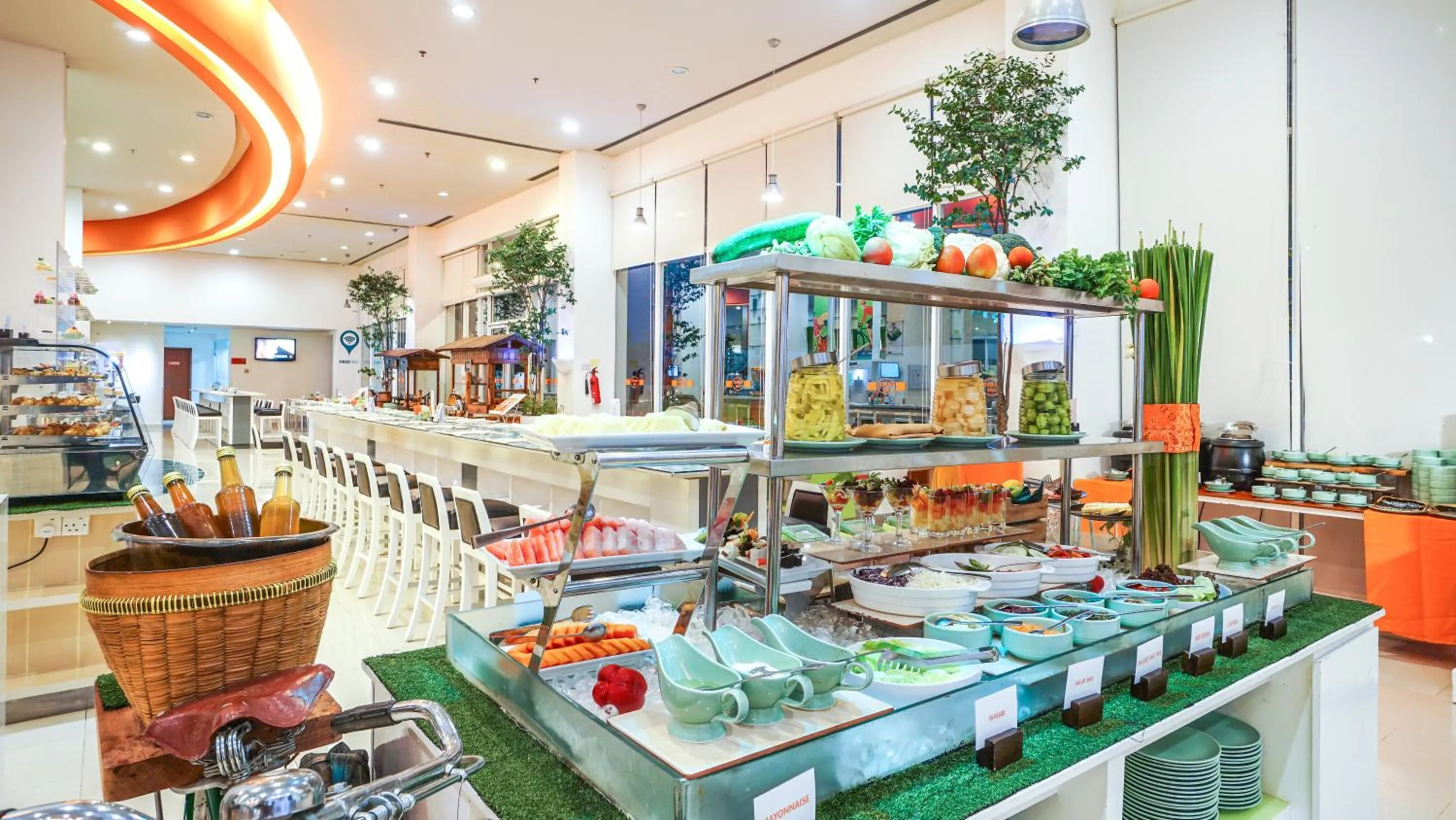 Buffet breakfast in HARRIS Hotel Batam Center