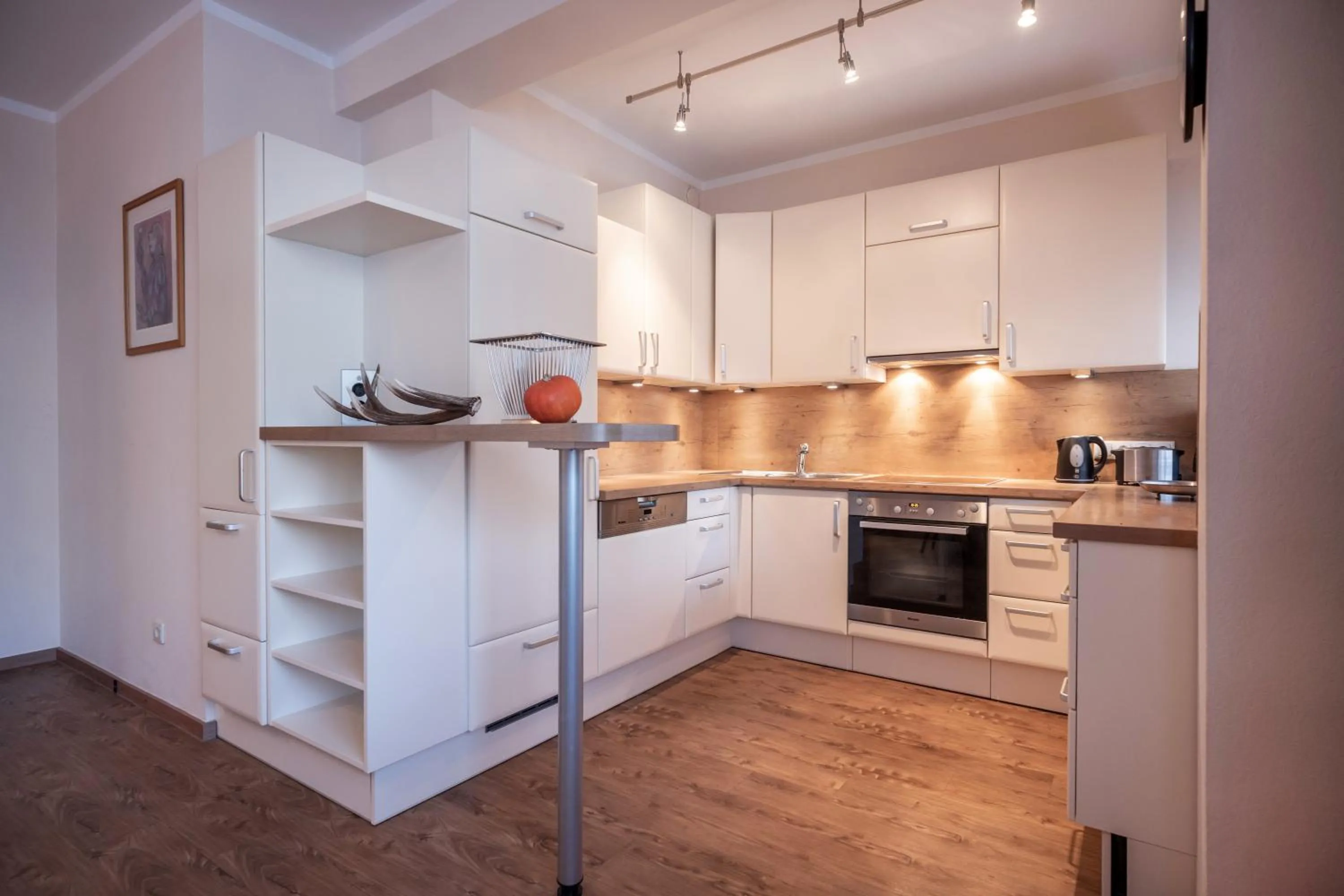 Kitchen or kitchenette in Aparthotel Andreas Hofer