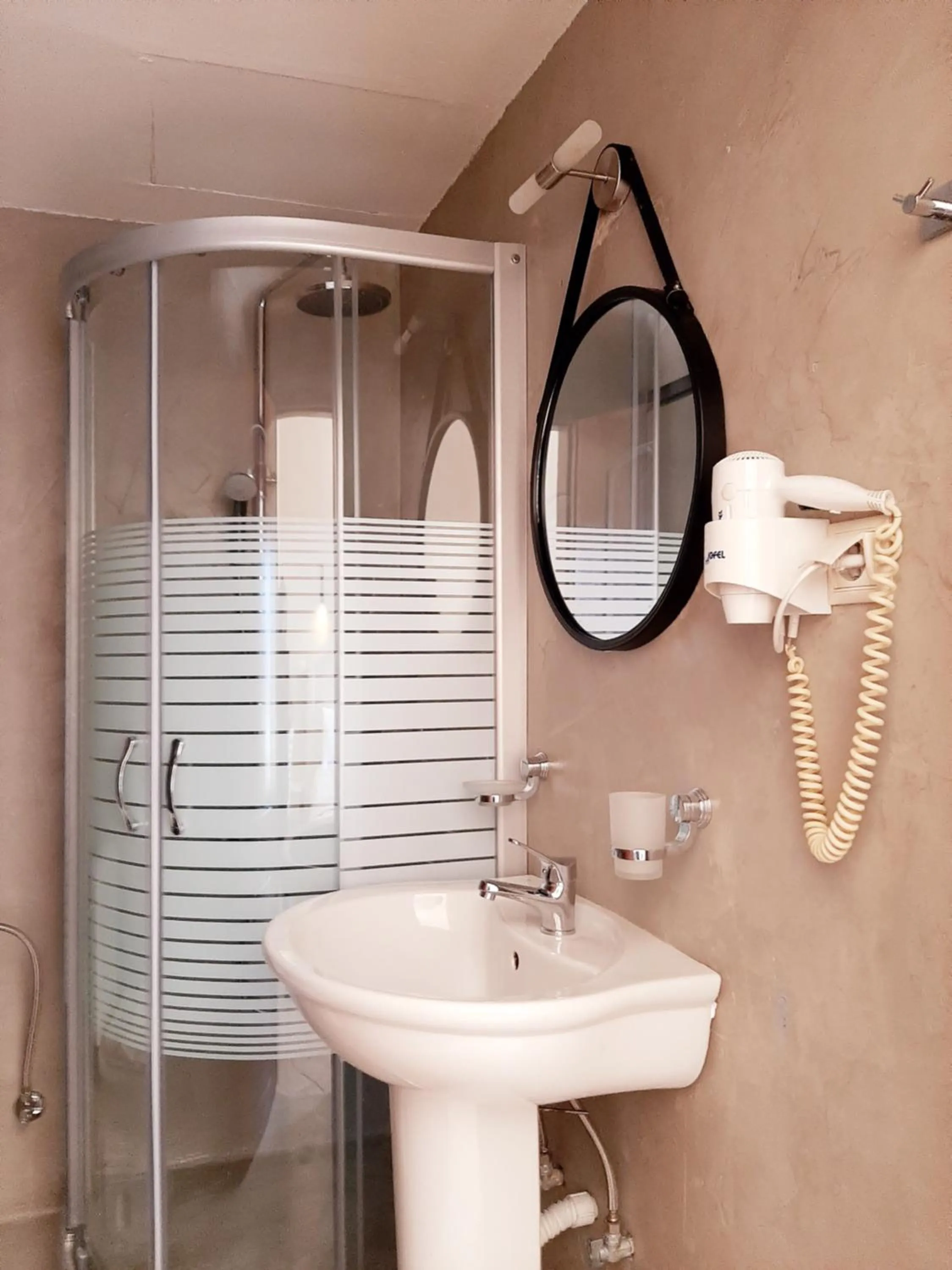 Shower in Areos Polis Boutique Hotel