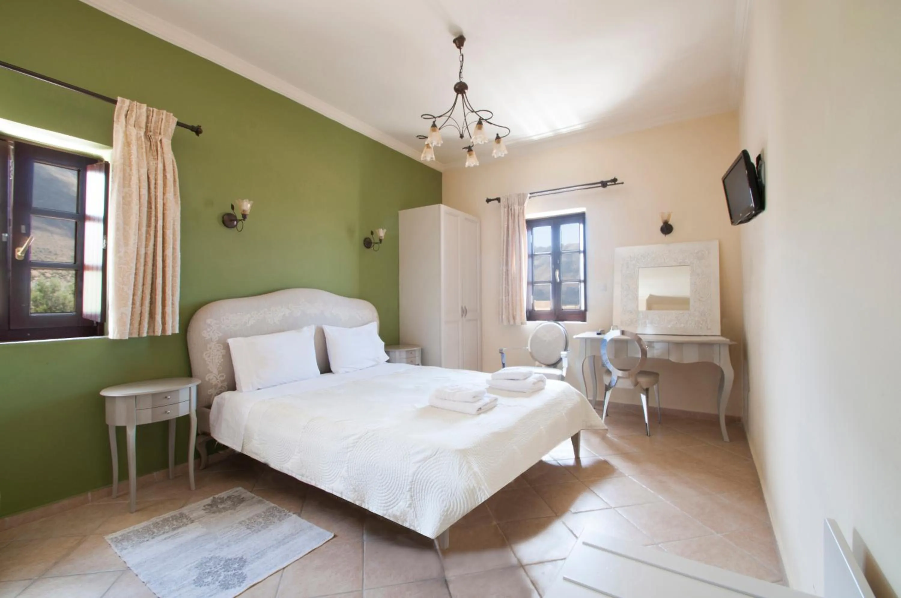 Bed in Areos Polis Boutique Hotel