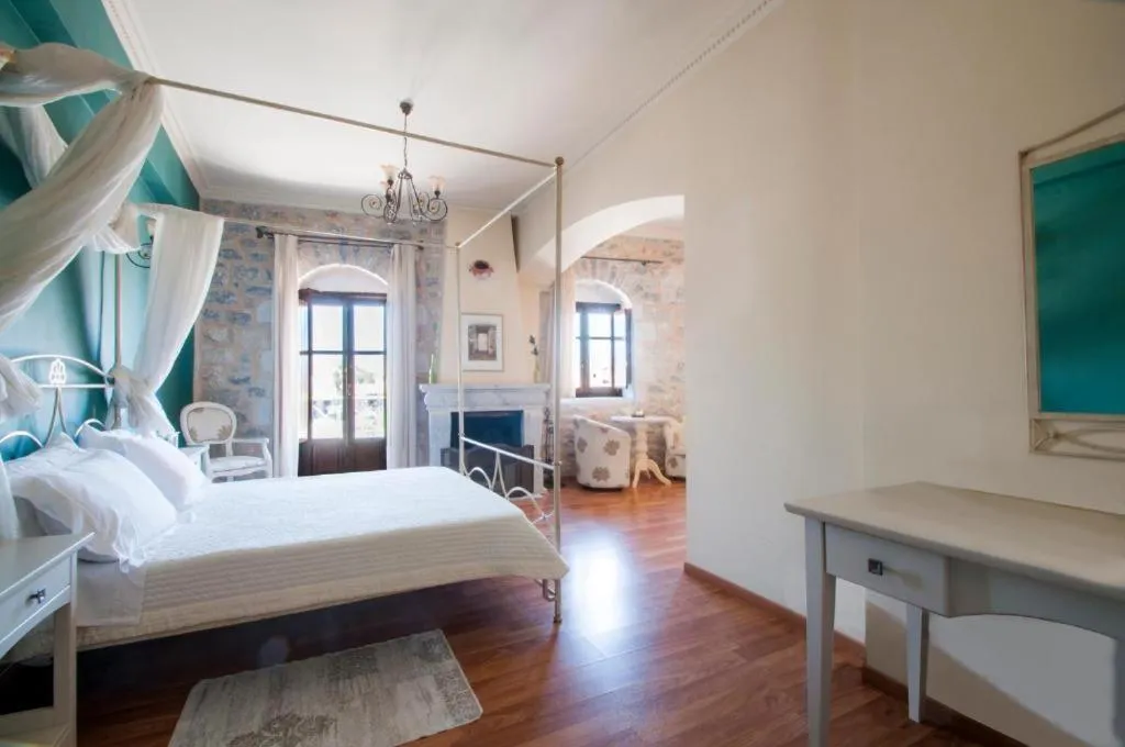 Bed in Areos Polis Boutique Hotel