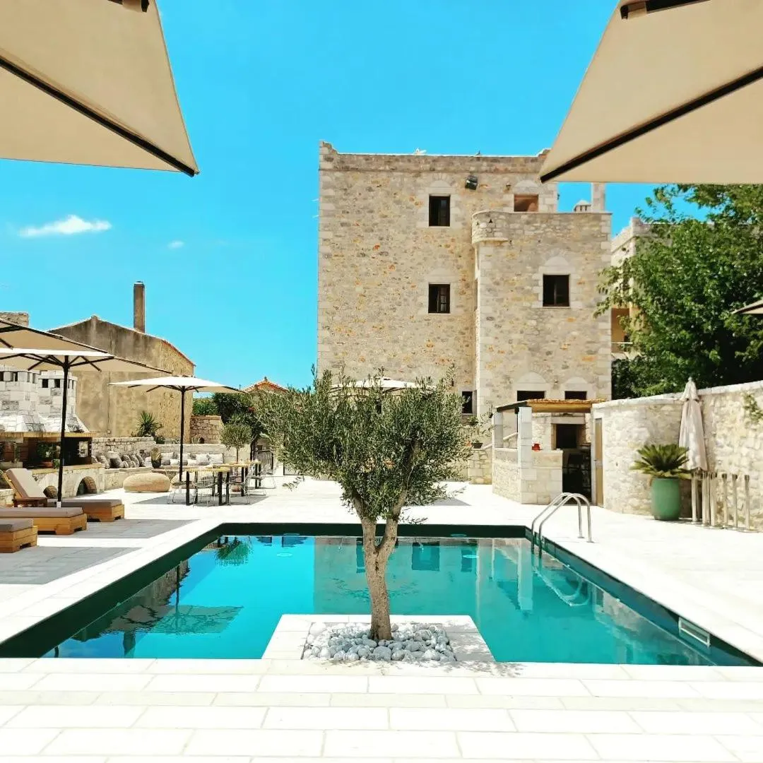 Garden view in Areos Polis Boutique Hotel