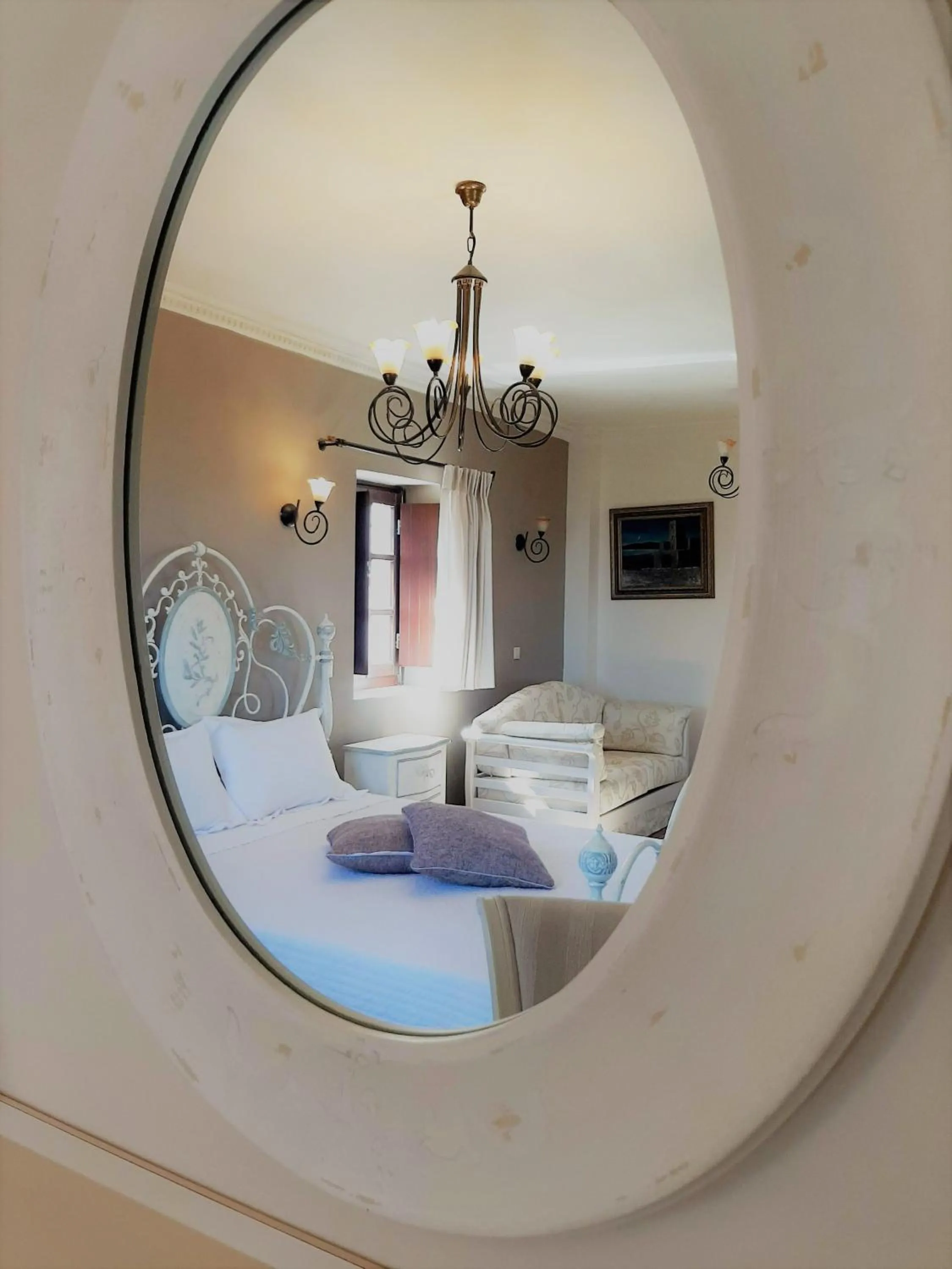 Bedroom in Areos Polis Boutique Hotel