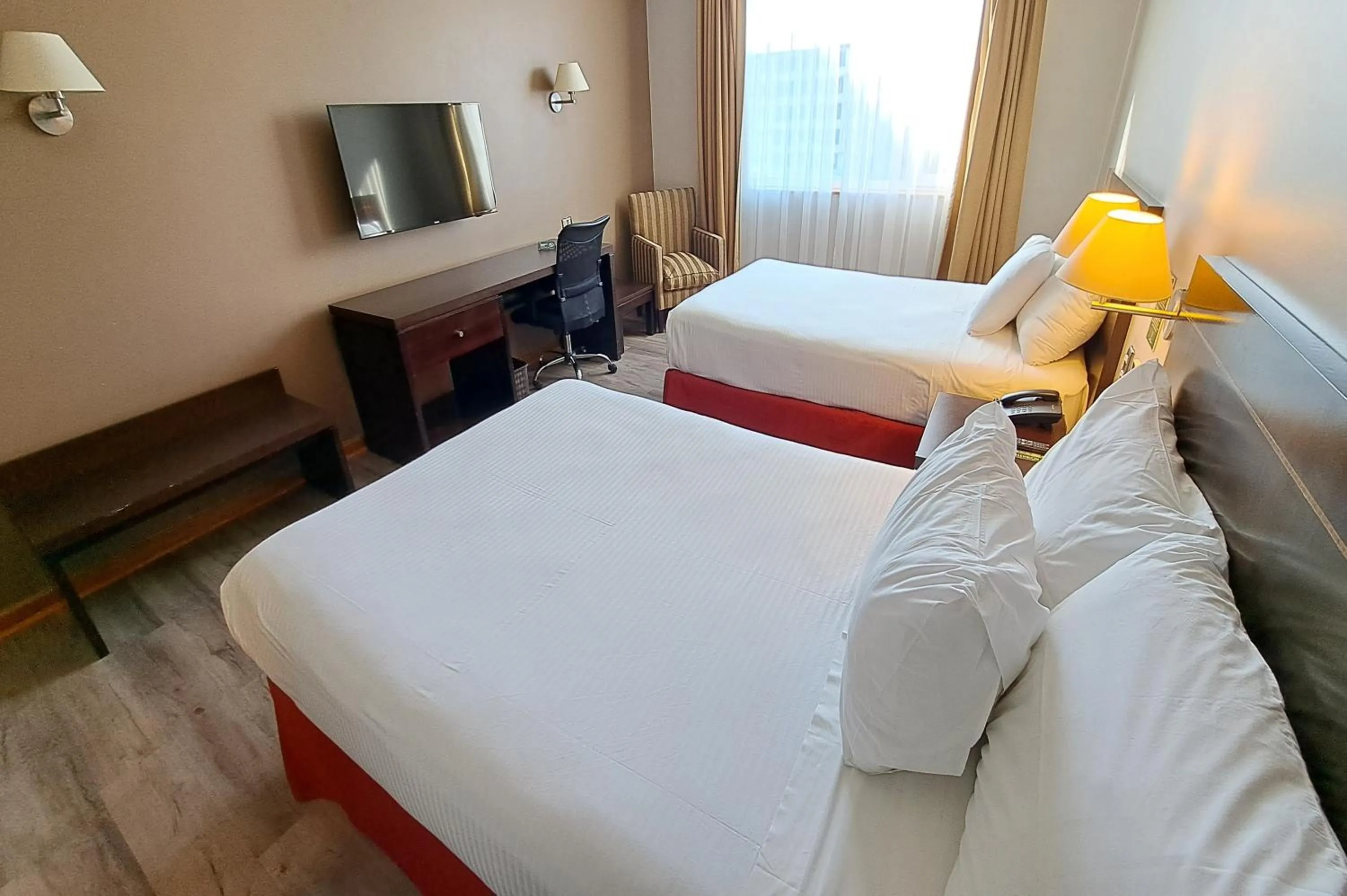 Bed in Hotel Diego de Almagro Lomas Verdes