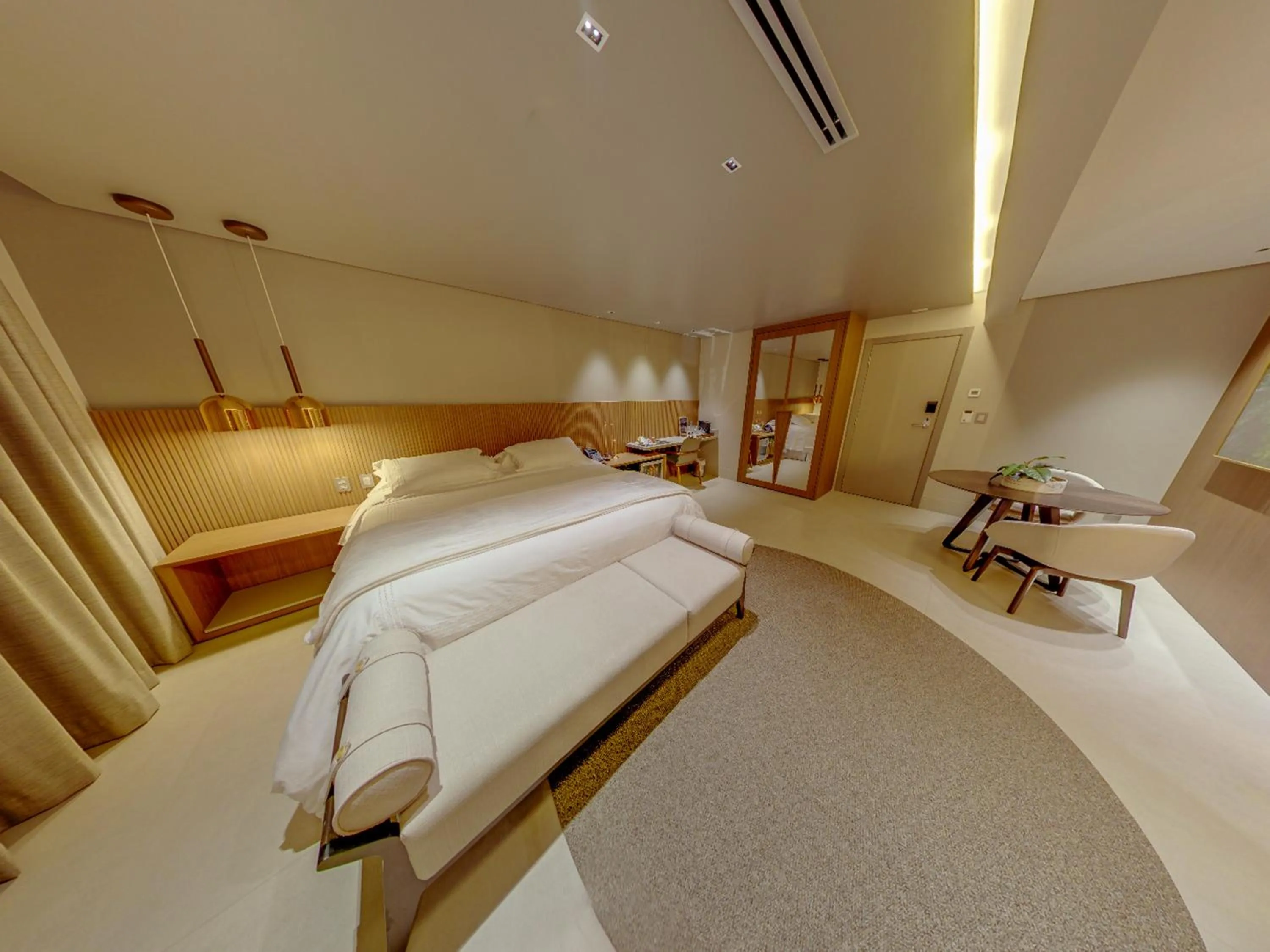 Bed in Amazon Taiamã Hotel