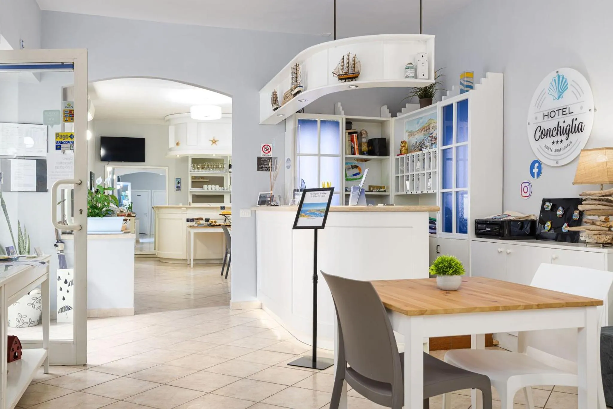 Lobby or reception in Hotel Conchiglia