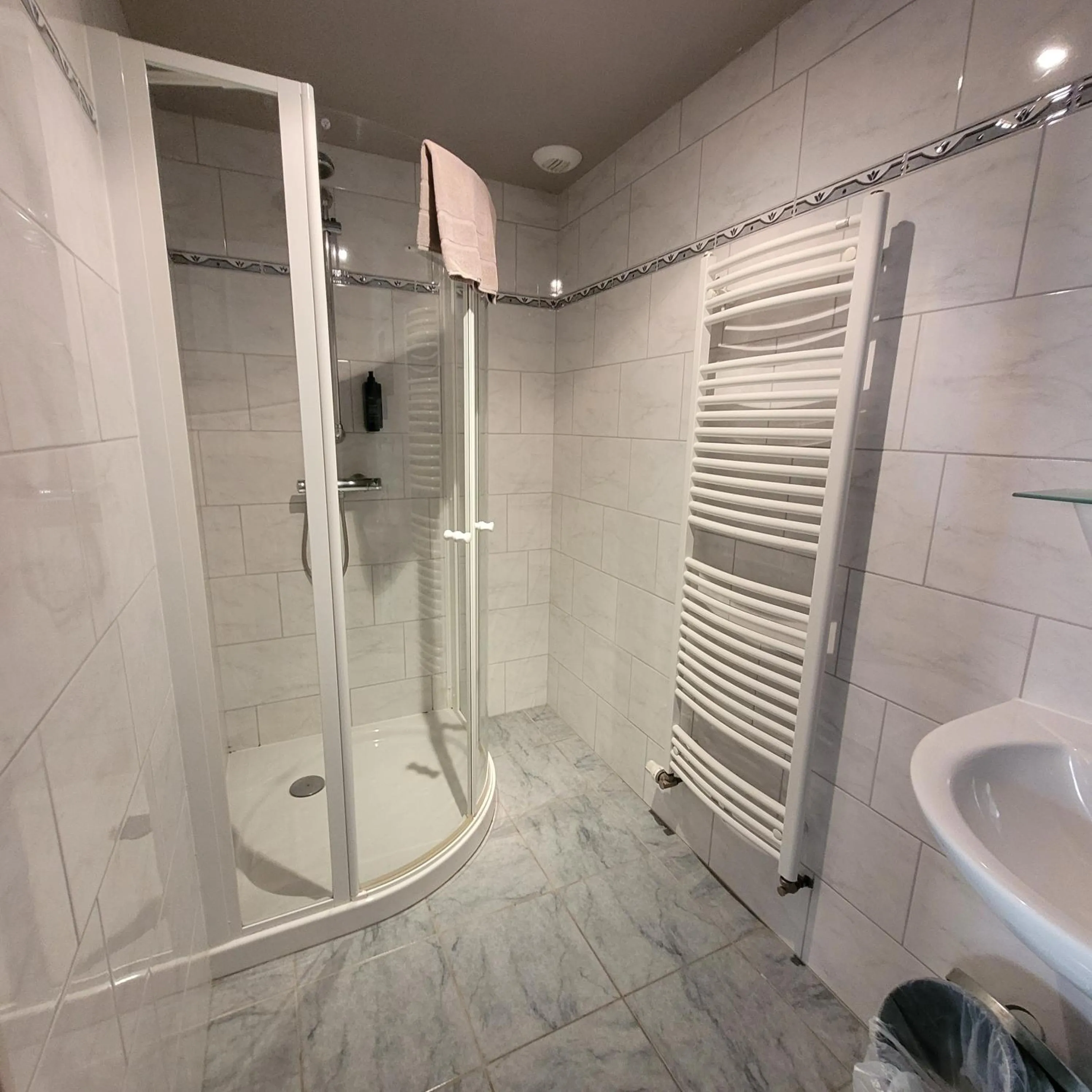 Shower in Hotel du lac des Corbeaux