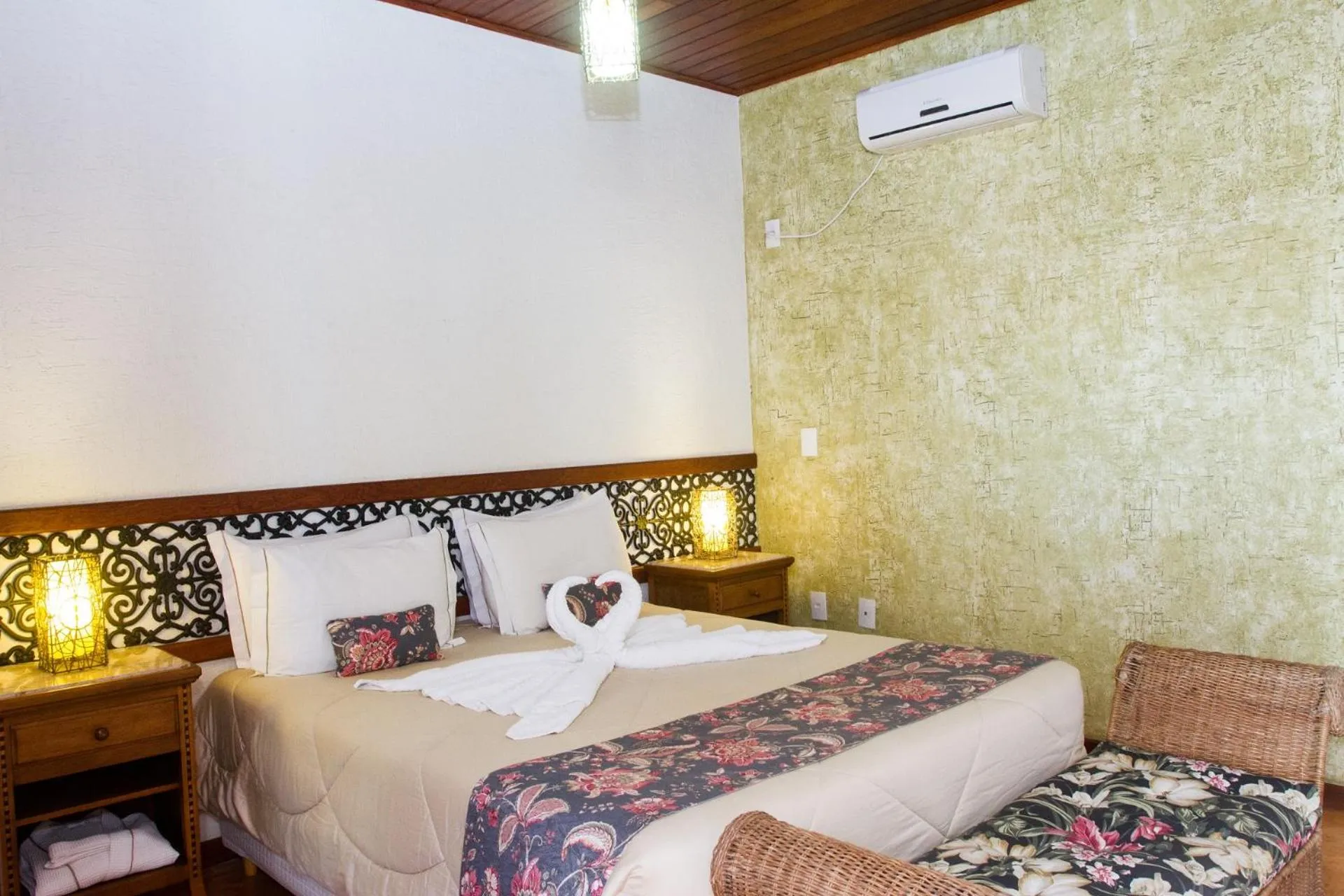 Bed in Pousada Brasil Nativo