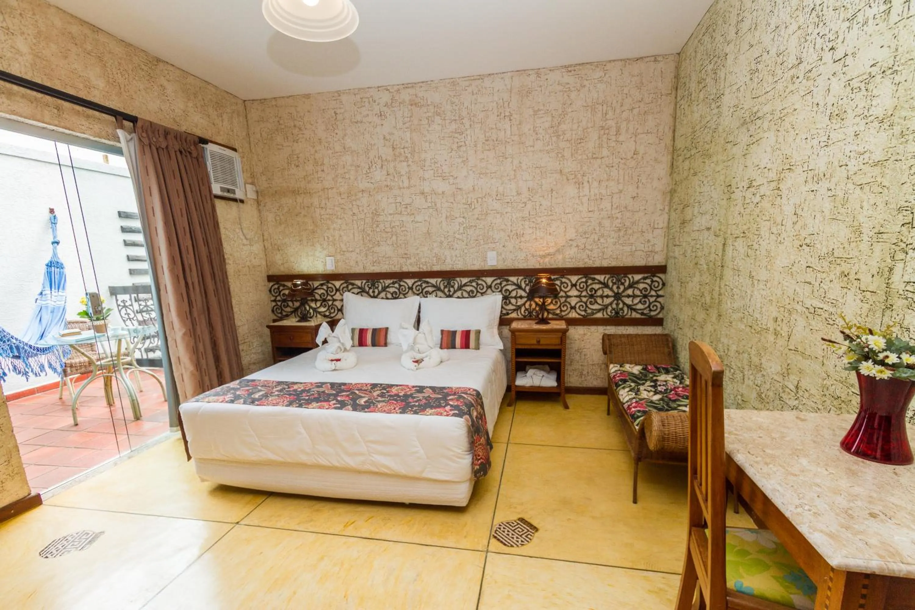 Bed in Pousada Brasil Nativo