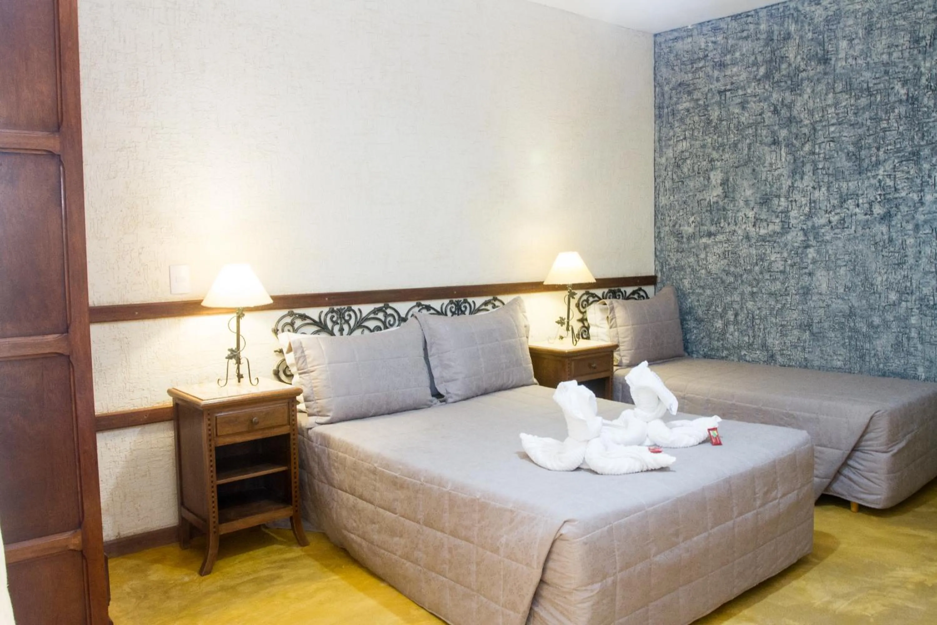 Bed in Pousada Brasil Nativo