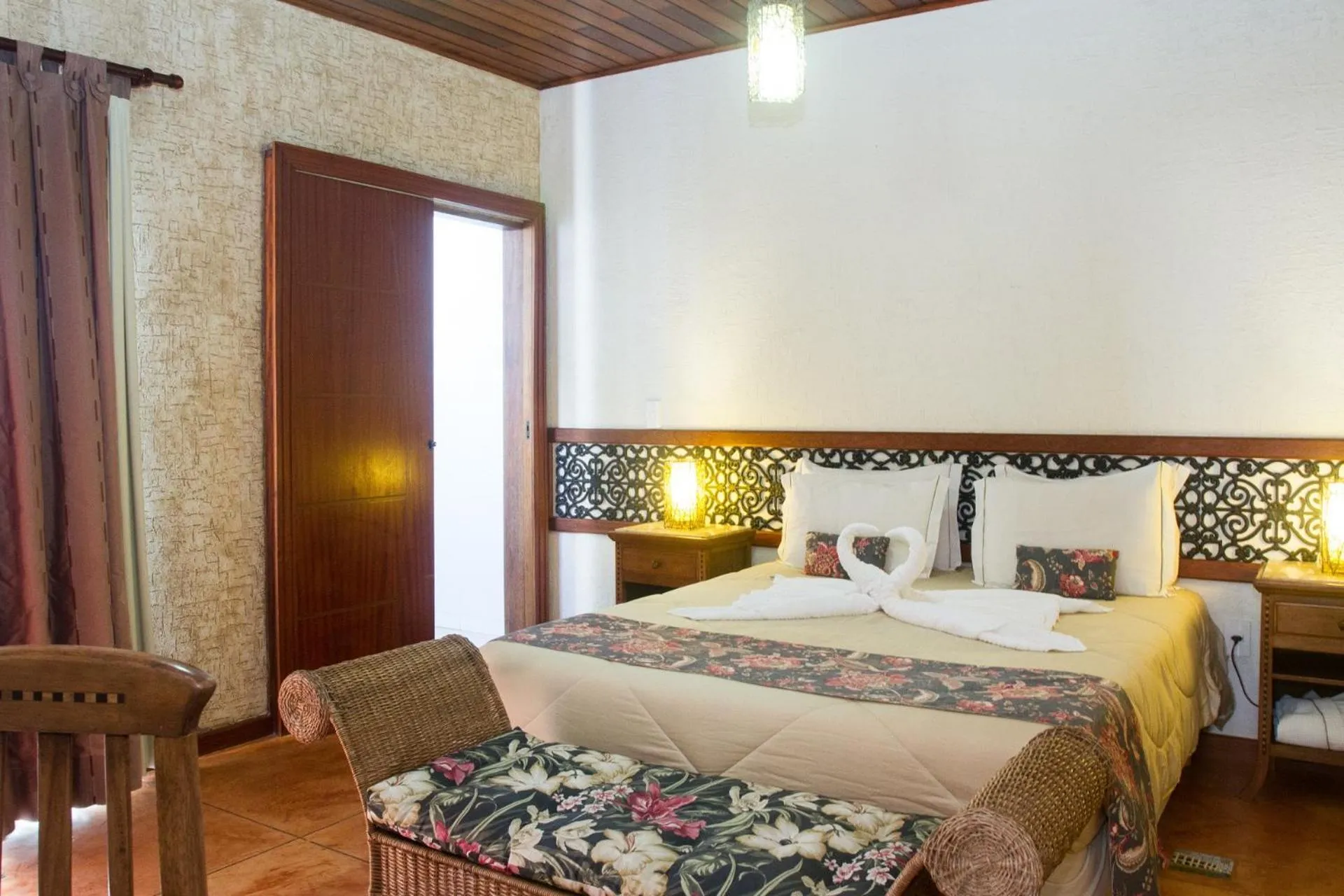 Bed in Pousada Brasil Nativo