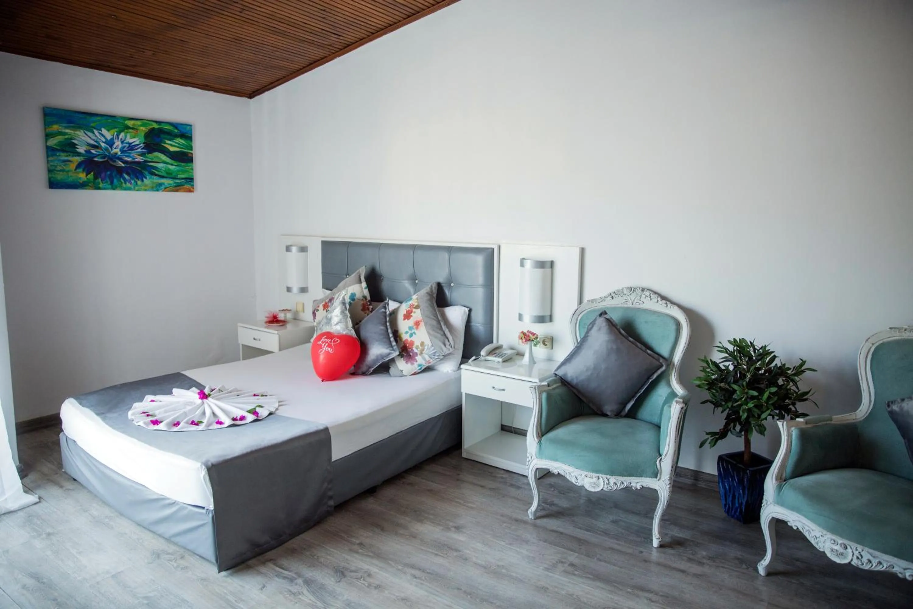 Bed in Halıcı Hotel Marmaris