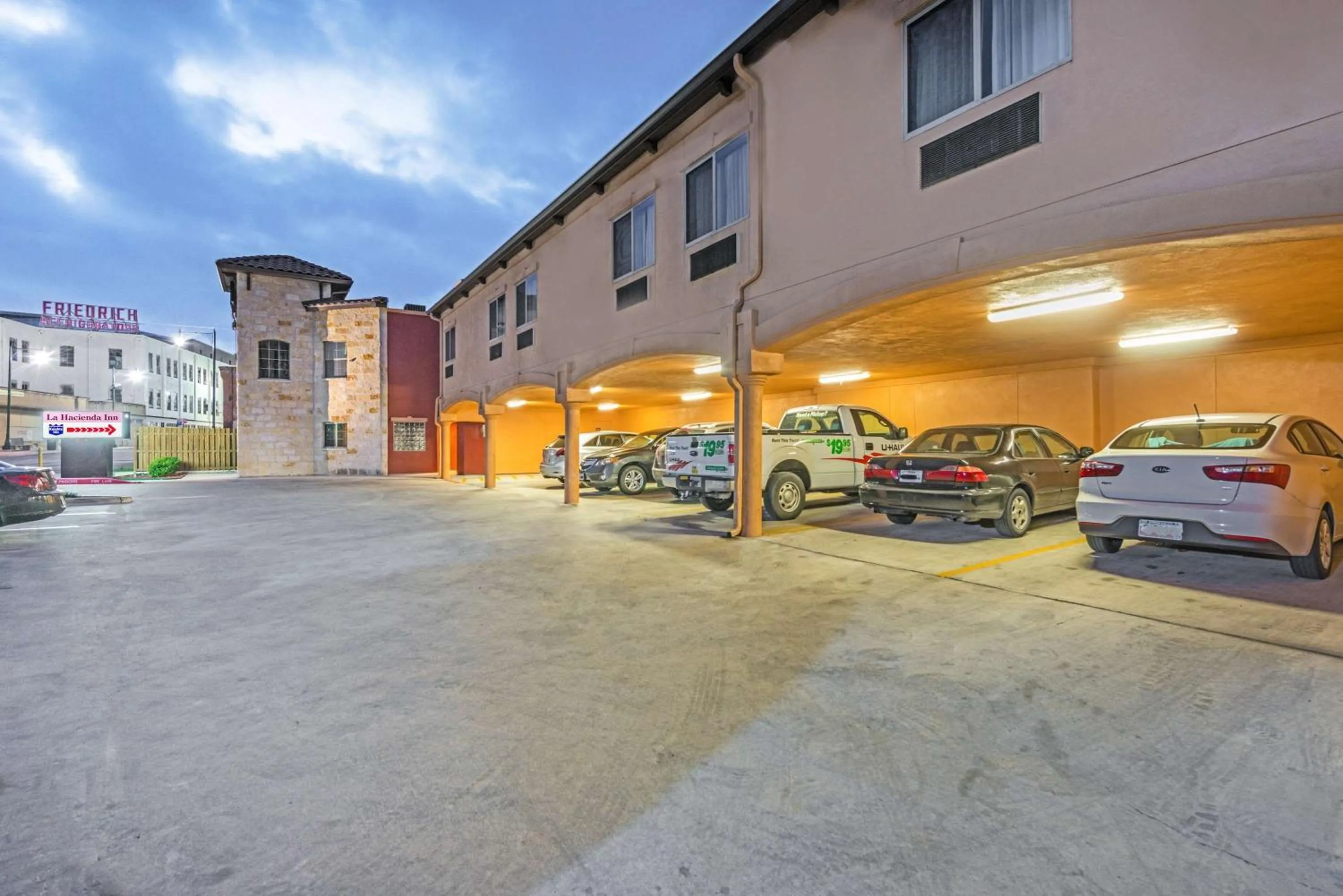 Property building in La Hacienda Inn near Alamodome & Riverwalk