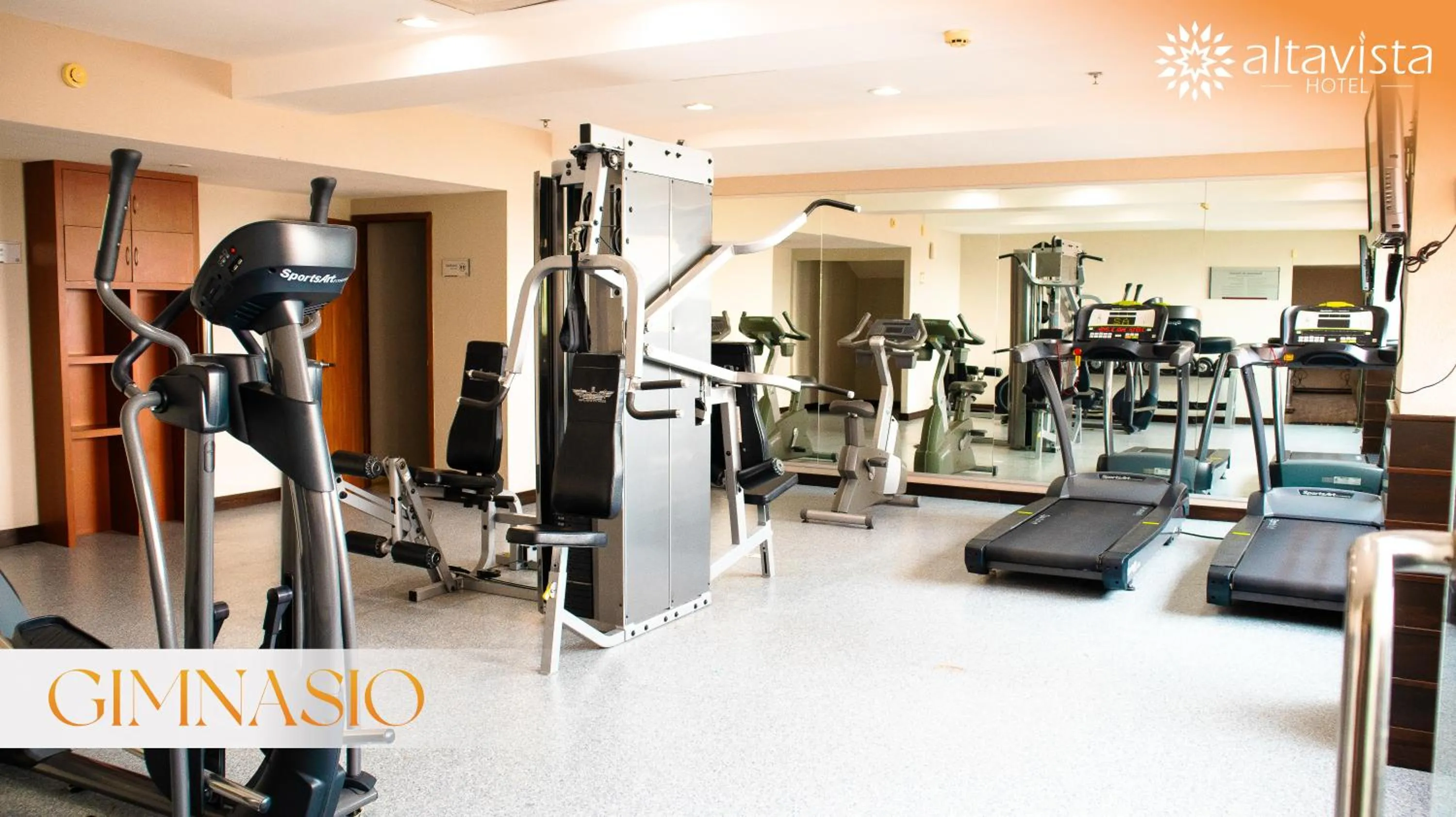 Fitness centre/facilities in Altavista Hotel