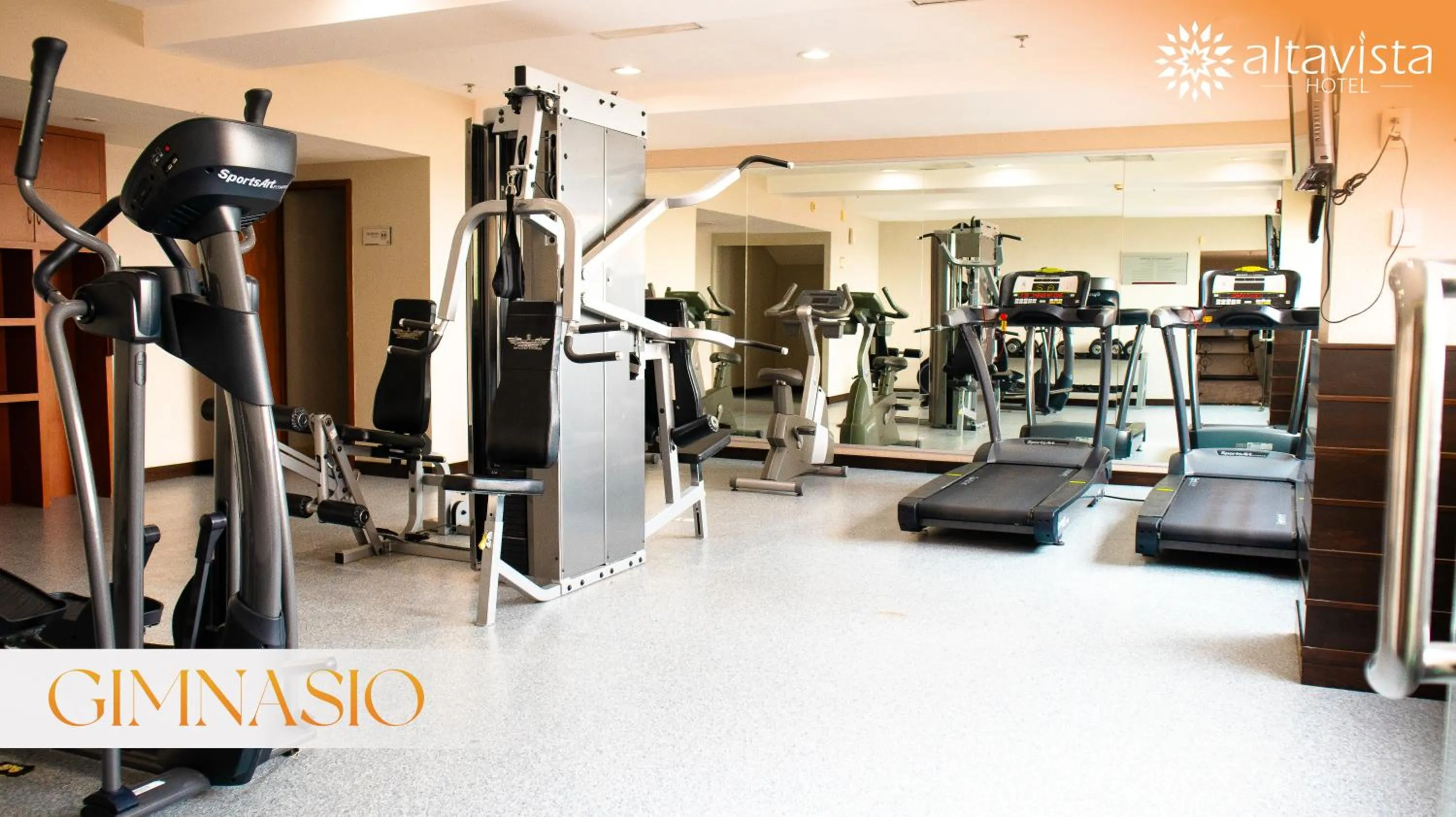 Fitness centre/facilities in Altavista Hotel