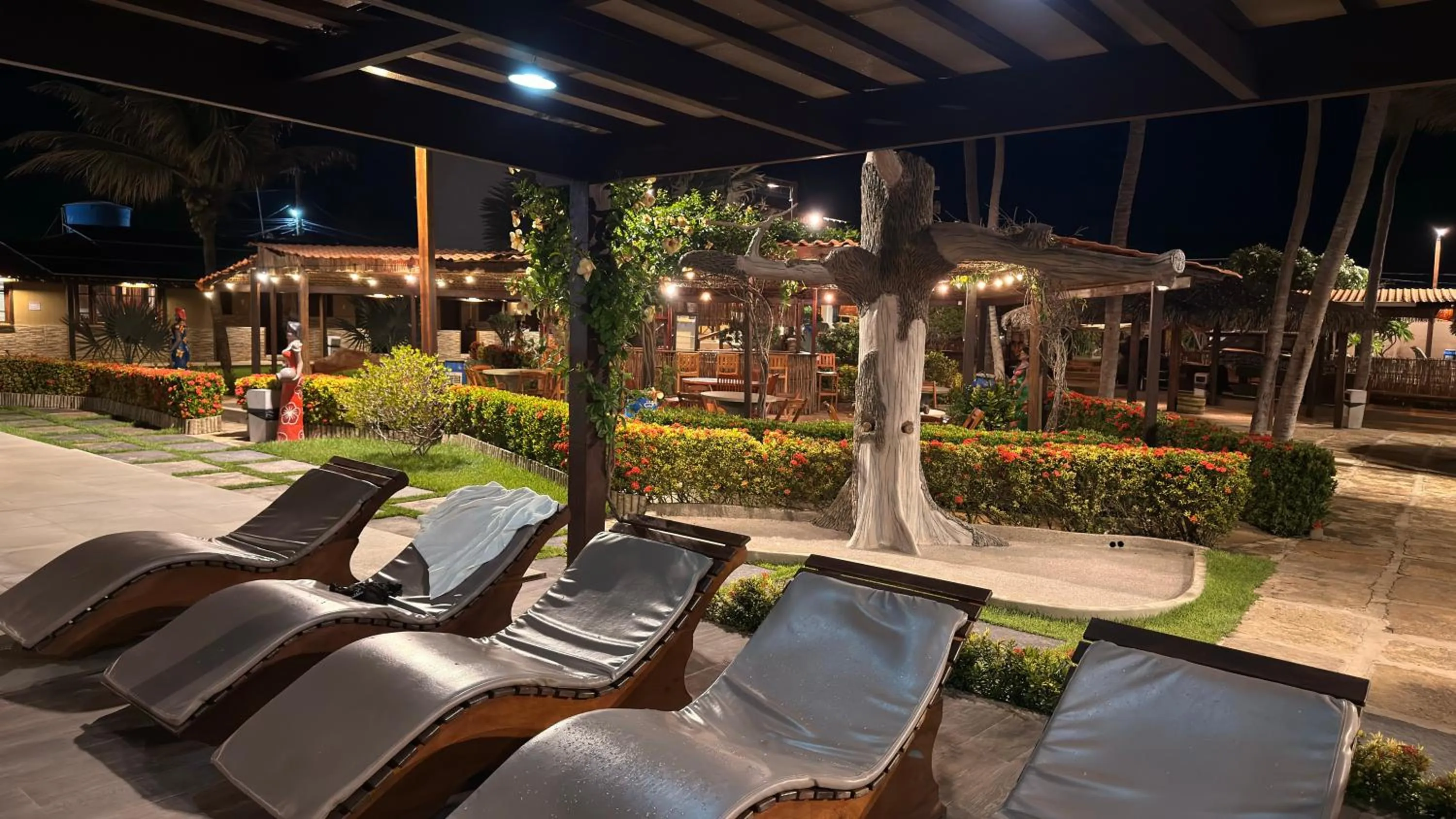 Garden view in Pousada Jagatá