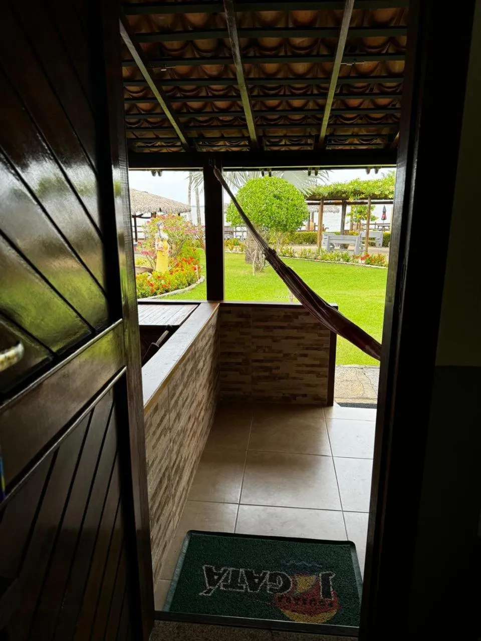 Balcony/Terrace in Pousada Jagatá