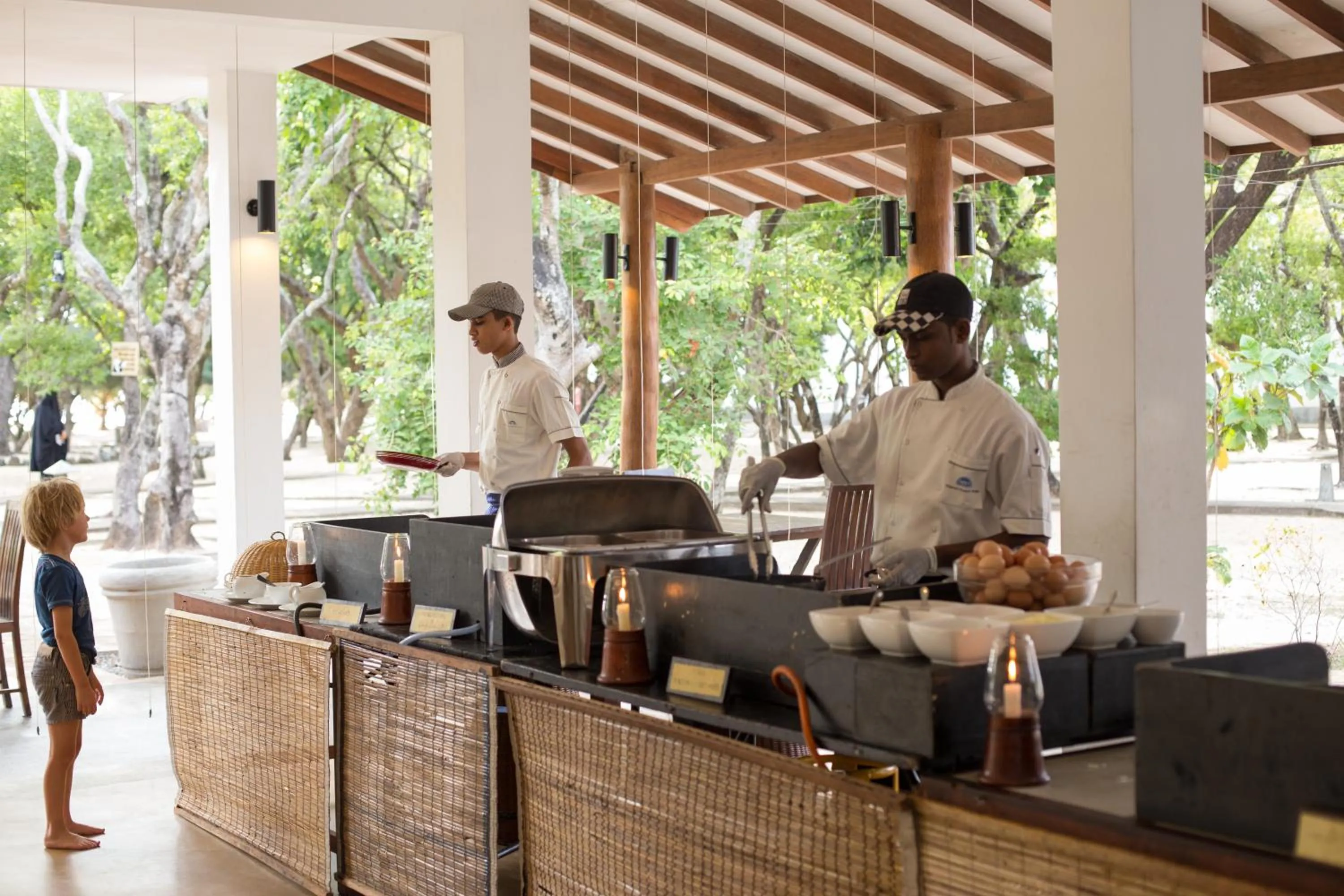 Buffet breakfast in Nilaveli Beach Hotel