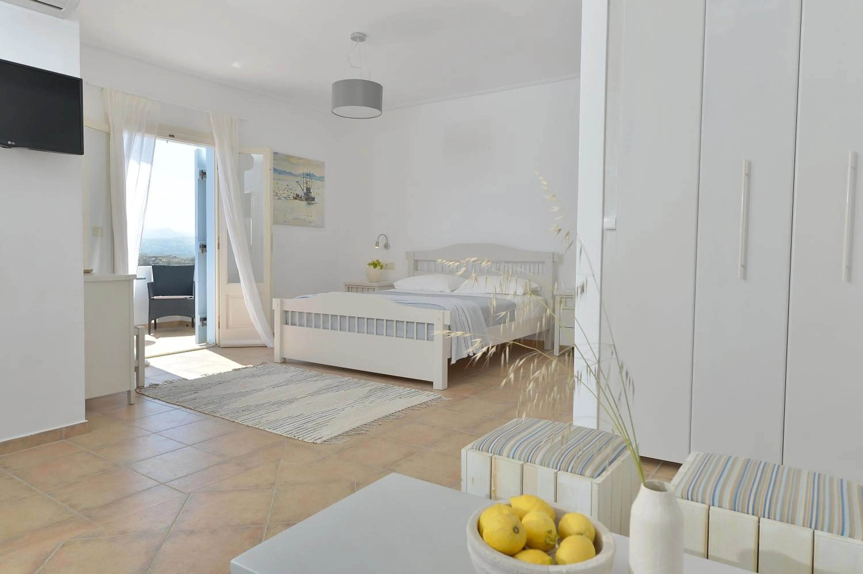 Bed in Hotel Mediterranean