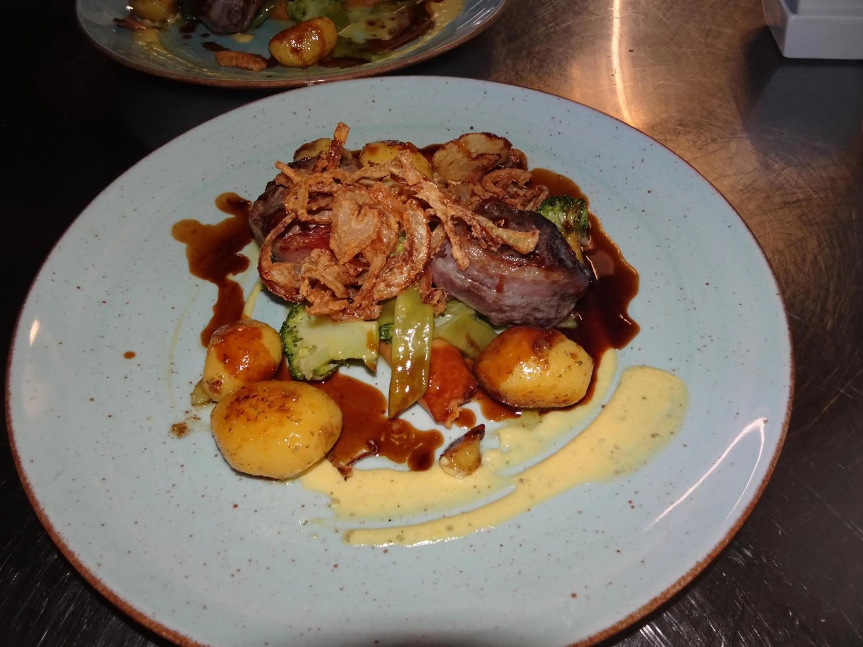 Food close-up in Hotel & Weinstube Restaurant Filling