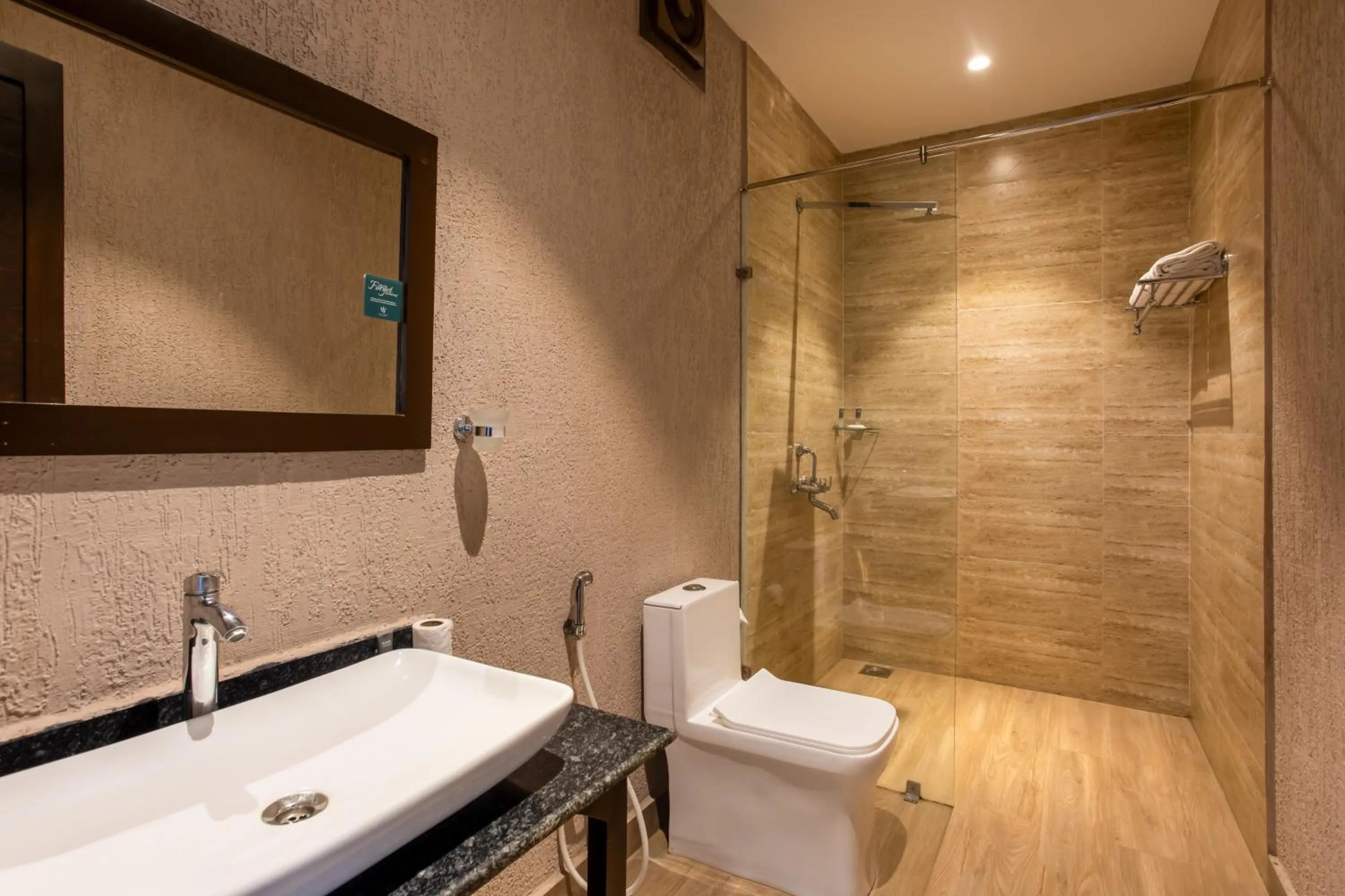 Bathroom in Stone Wood Resort, Mandrem