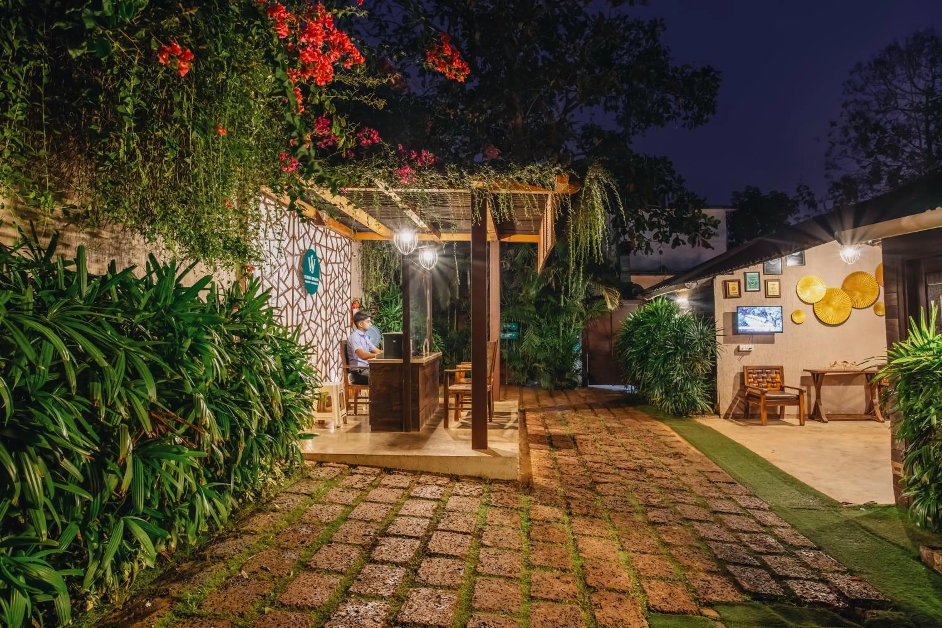 Lobby or reception in Stone Wood Resort, Mandrem