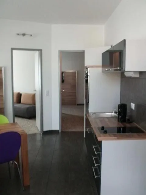 Kitchen or kitchenette in Petul Apart Hotel Am Ruhrbogen