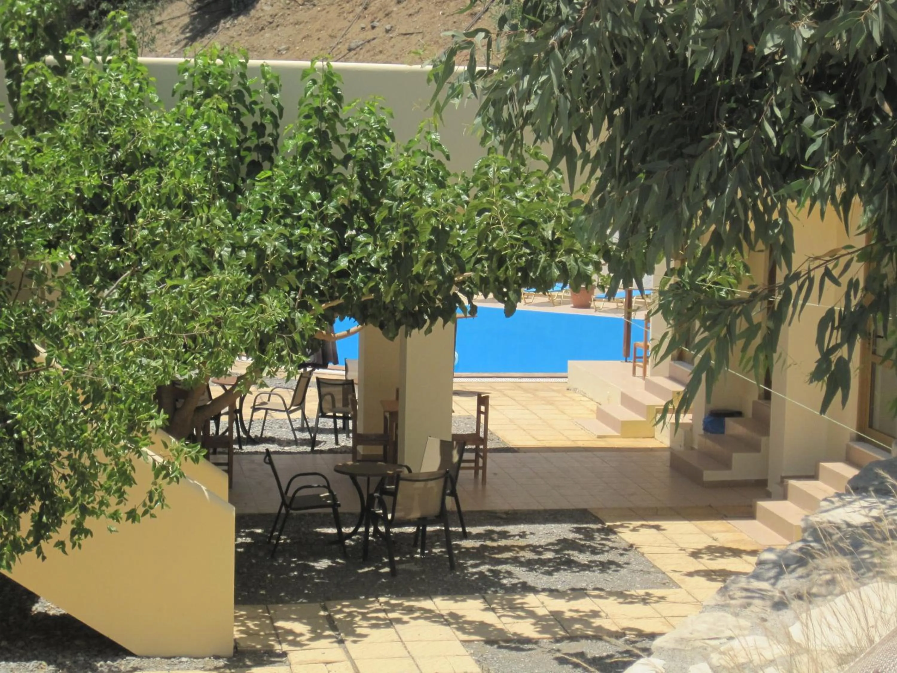 Patio in Sfinias Apartments