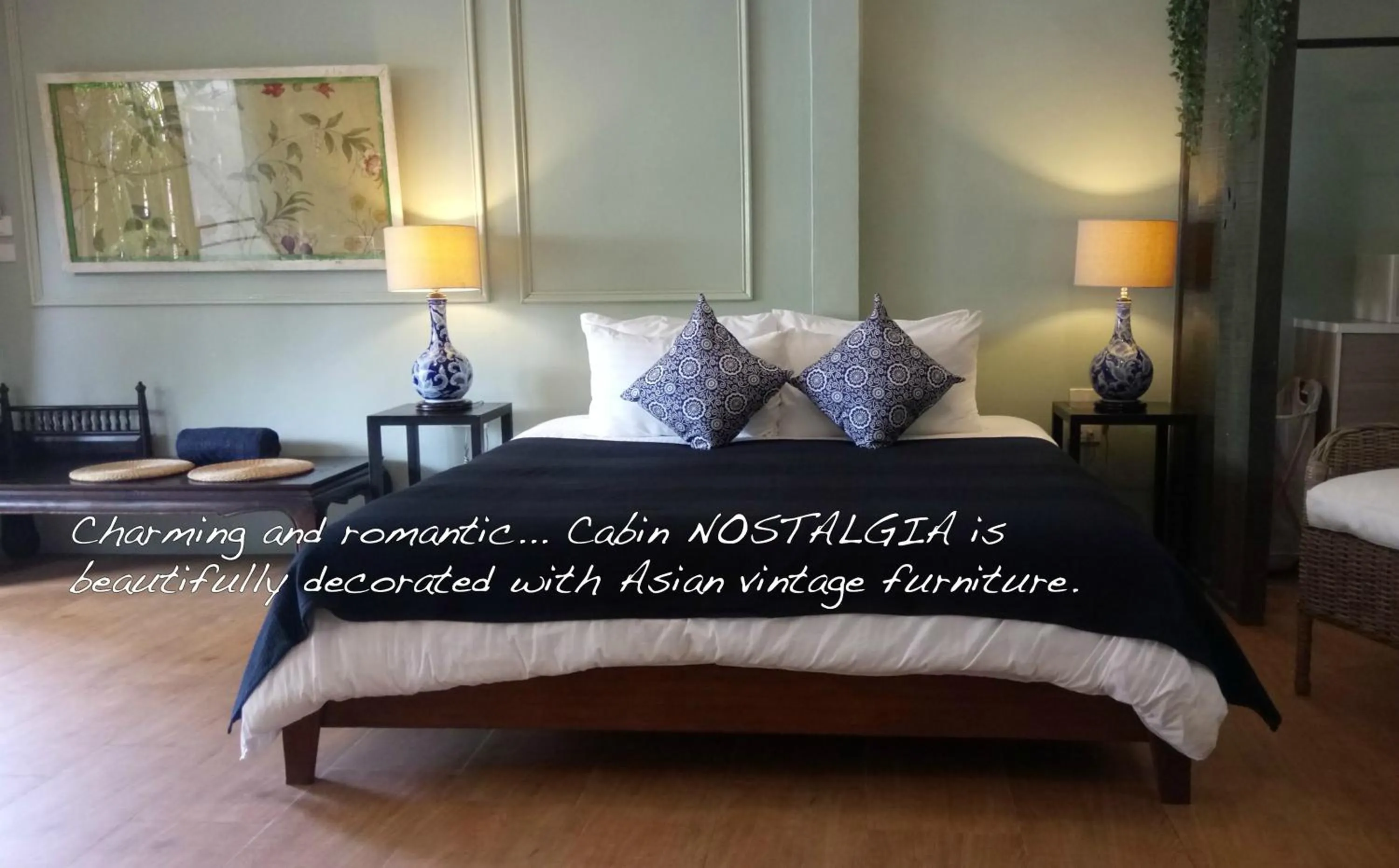 Living room, Bed in Escape-Cabins