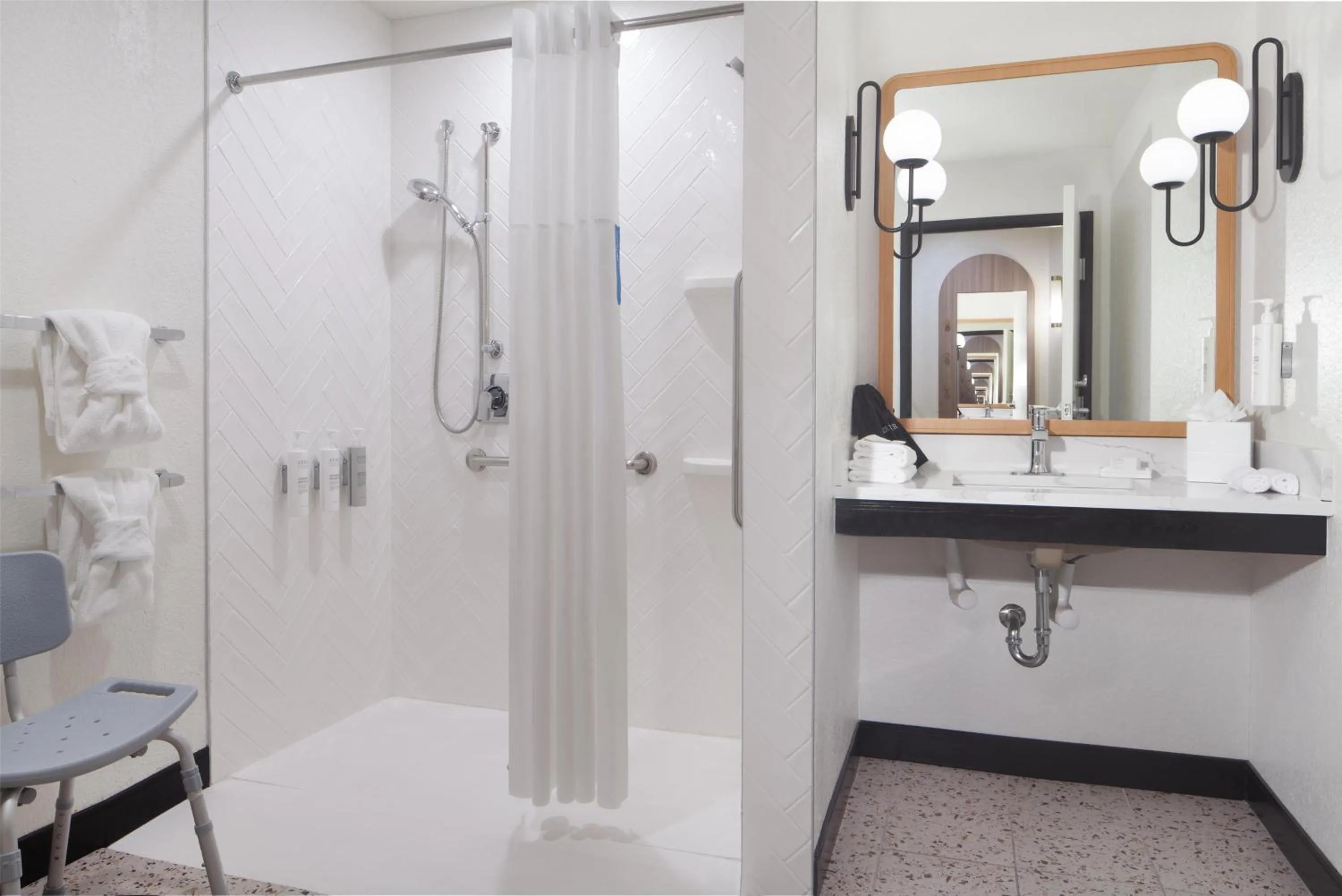 Bathroom in Hampton Inn by Hilton Tampa Fairgrounds Casino