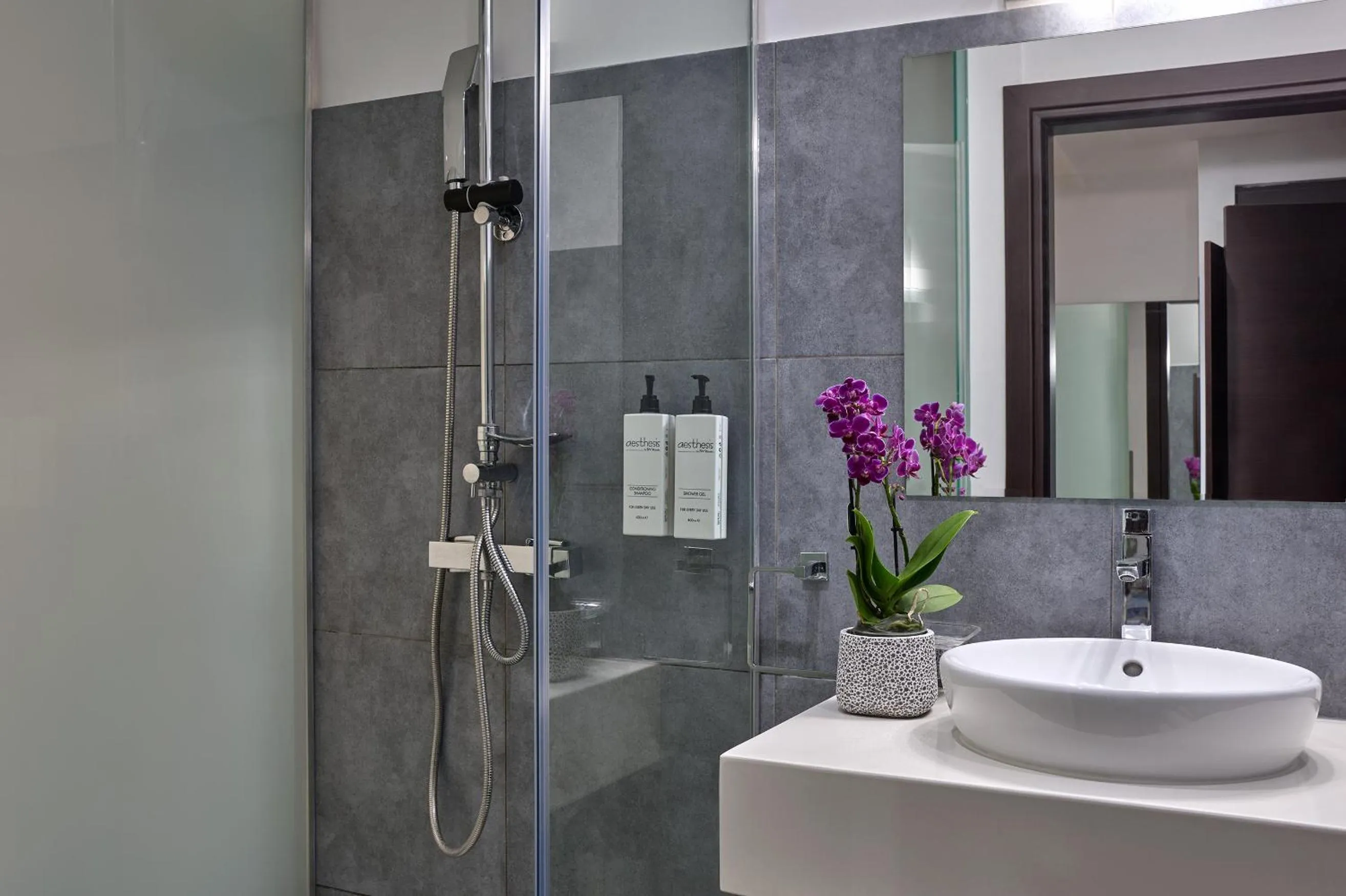 Shower in Breeze Boutique Athens by Prima Hotels