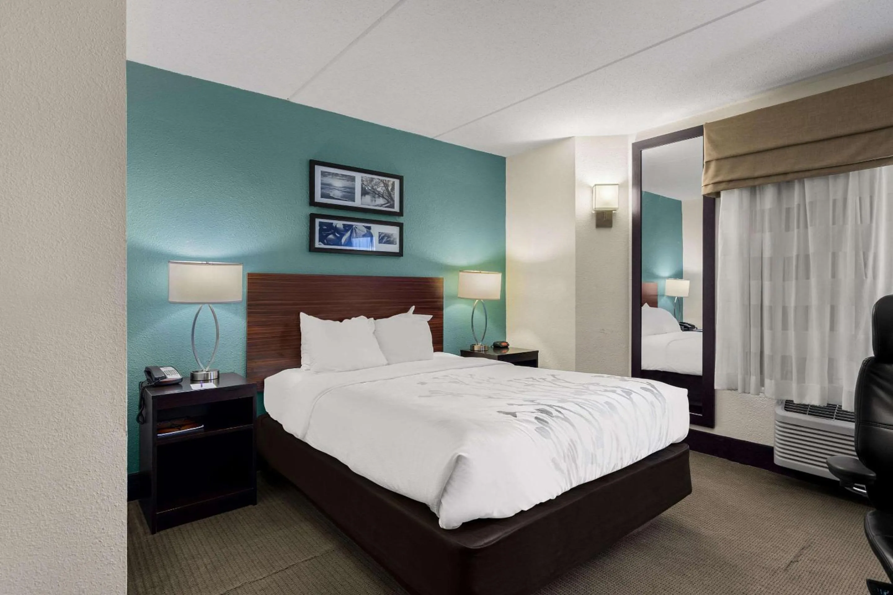 Bedroom, Bed in Sleep Inn Wilmington near University