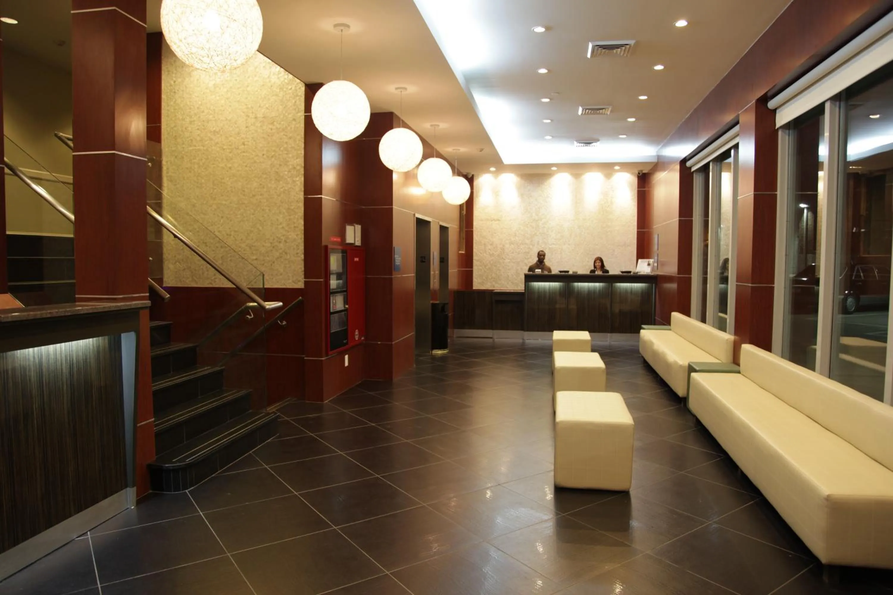 Lobby or reception in Wyndham Garden Long Island City