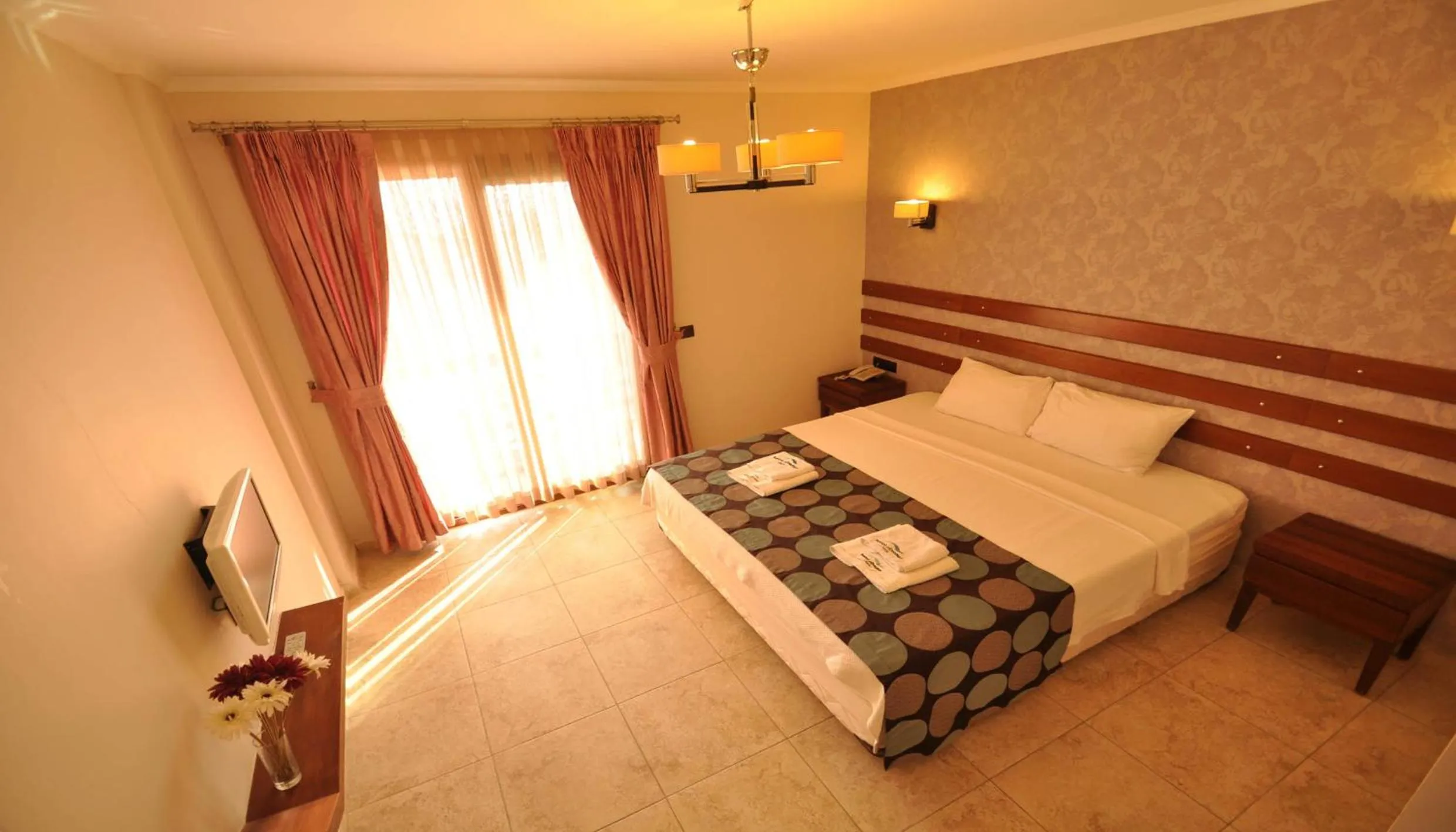 Bed in Hotel Silvanus