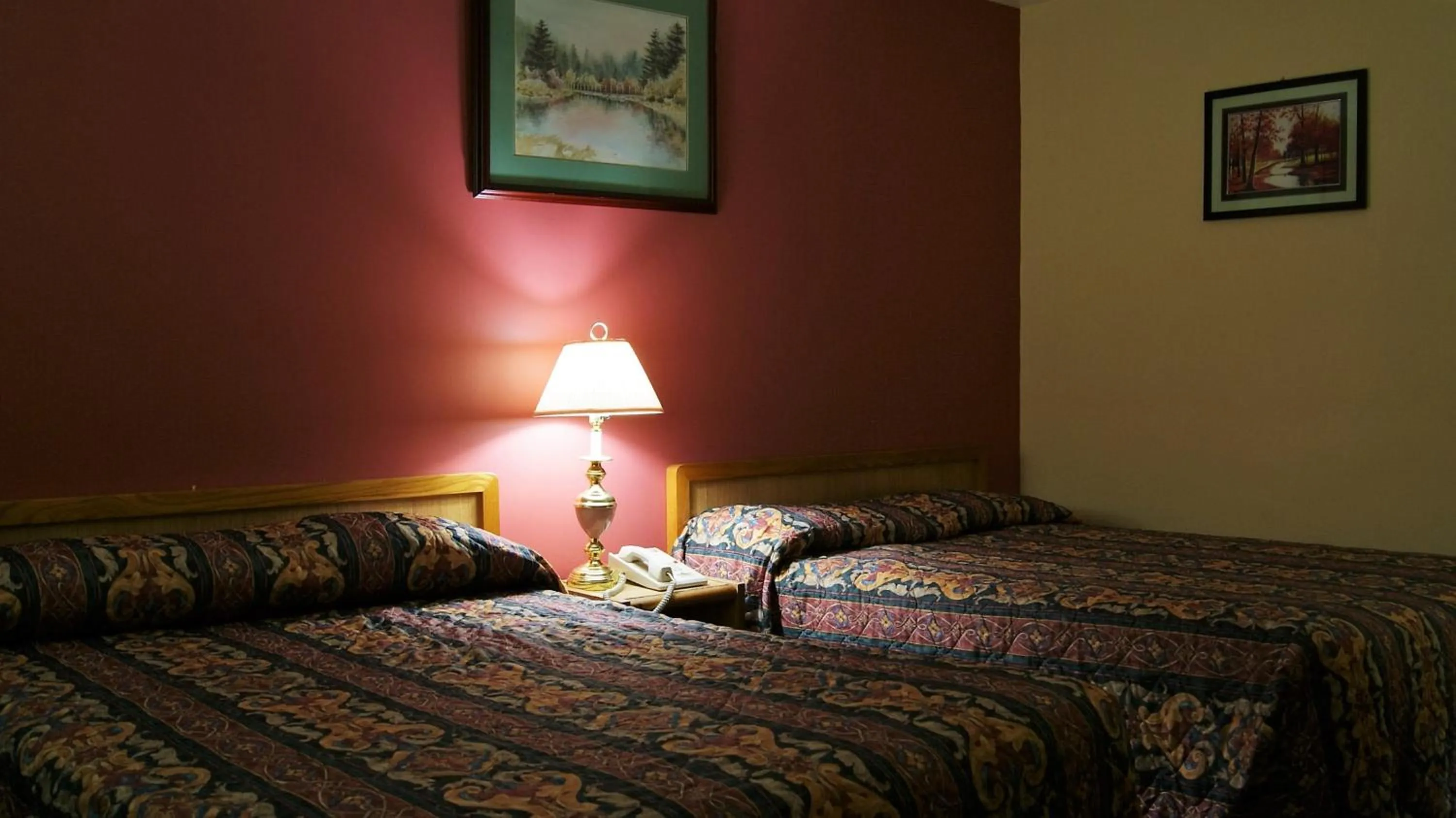 Bed in Blue Jay Motel