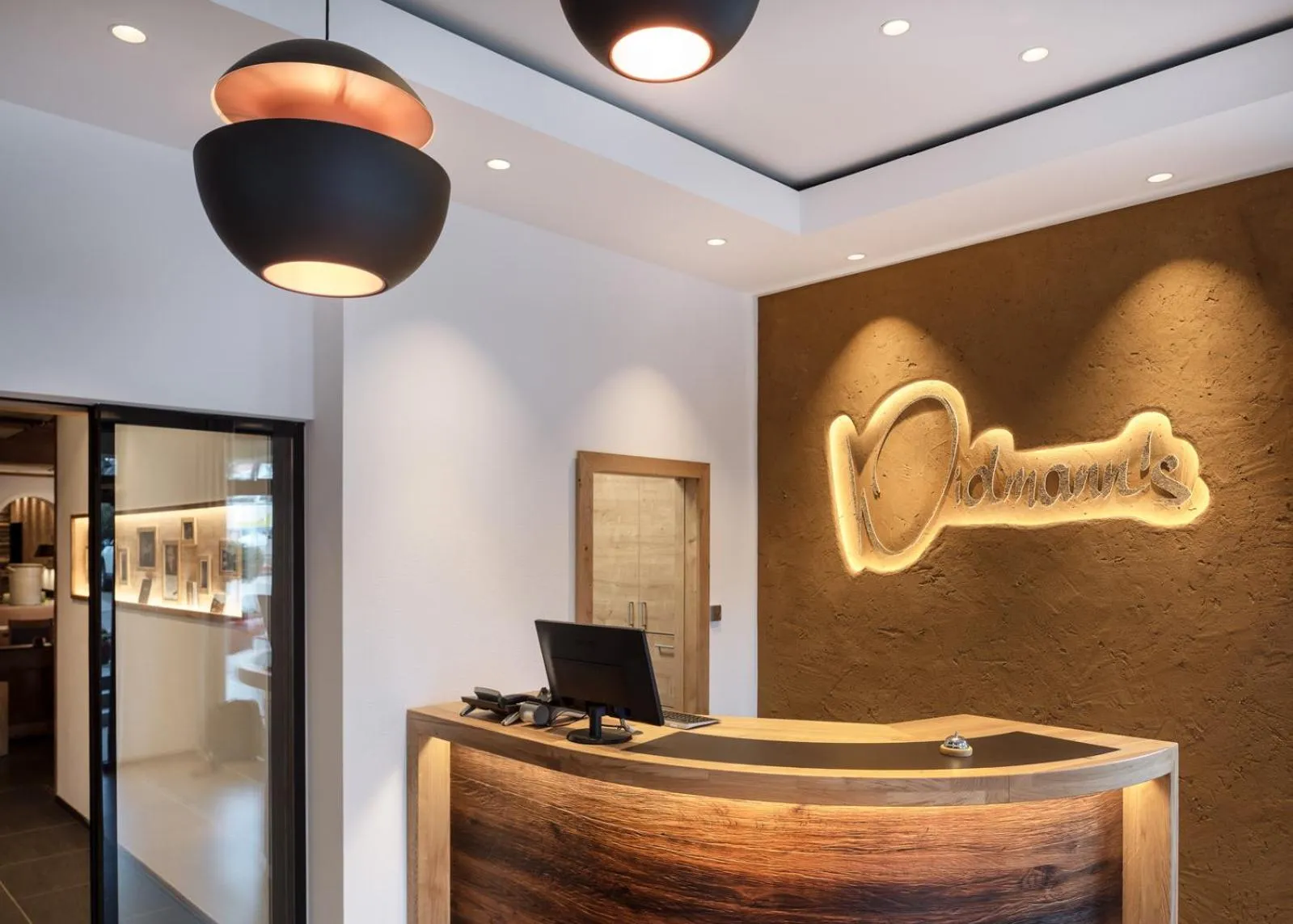 Lobby or reception in Widmann's Löwen